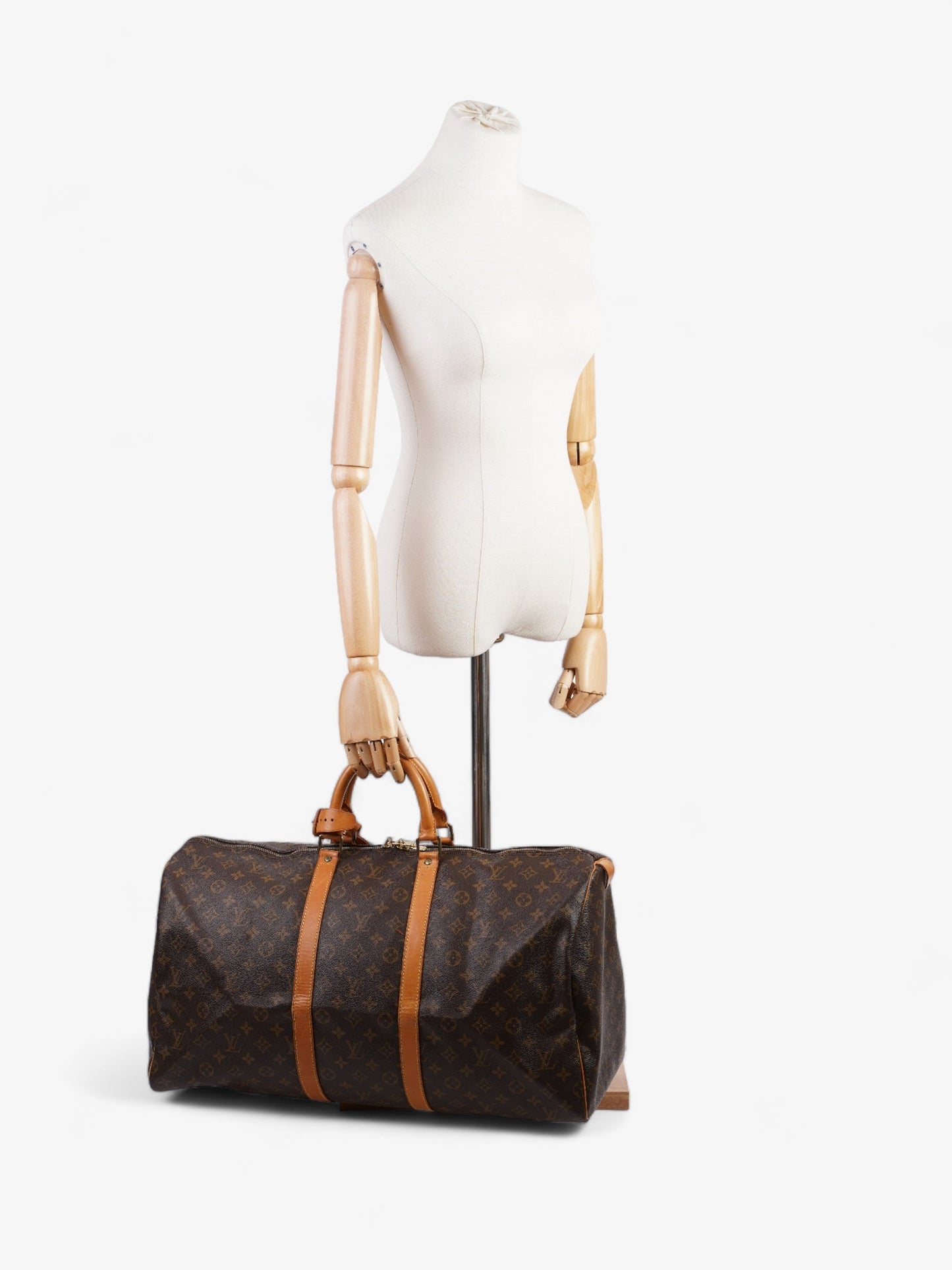 Louis Vuitton Keepall Coated 55 Monogram Canvas Coated Canvas Apparel Canvas 58
