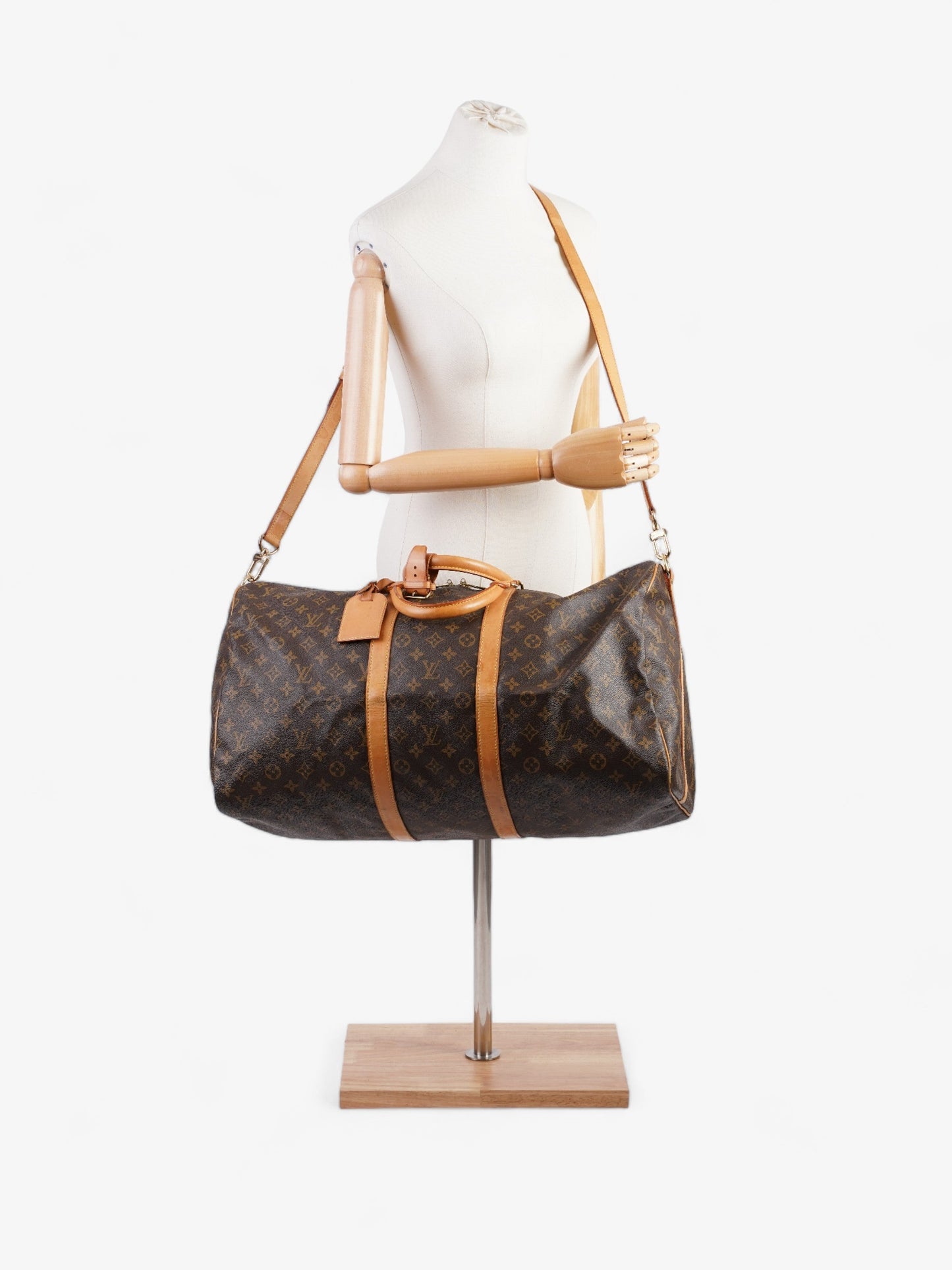 Louis Vuitton Keepall Bandouliere Coated 55 Monogram Canvas Coated Canvas Apparel Canvas 56