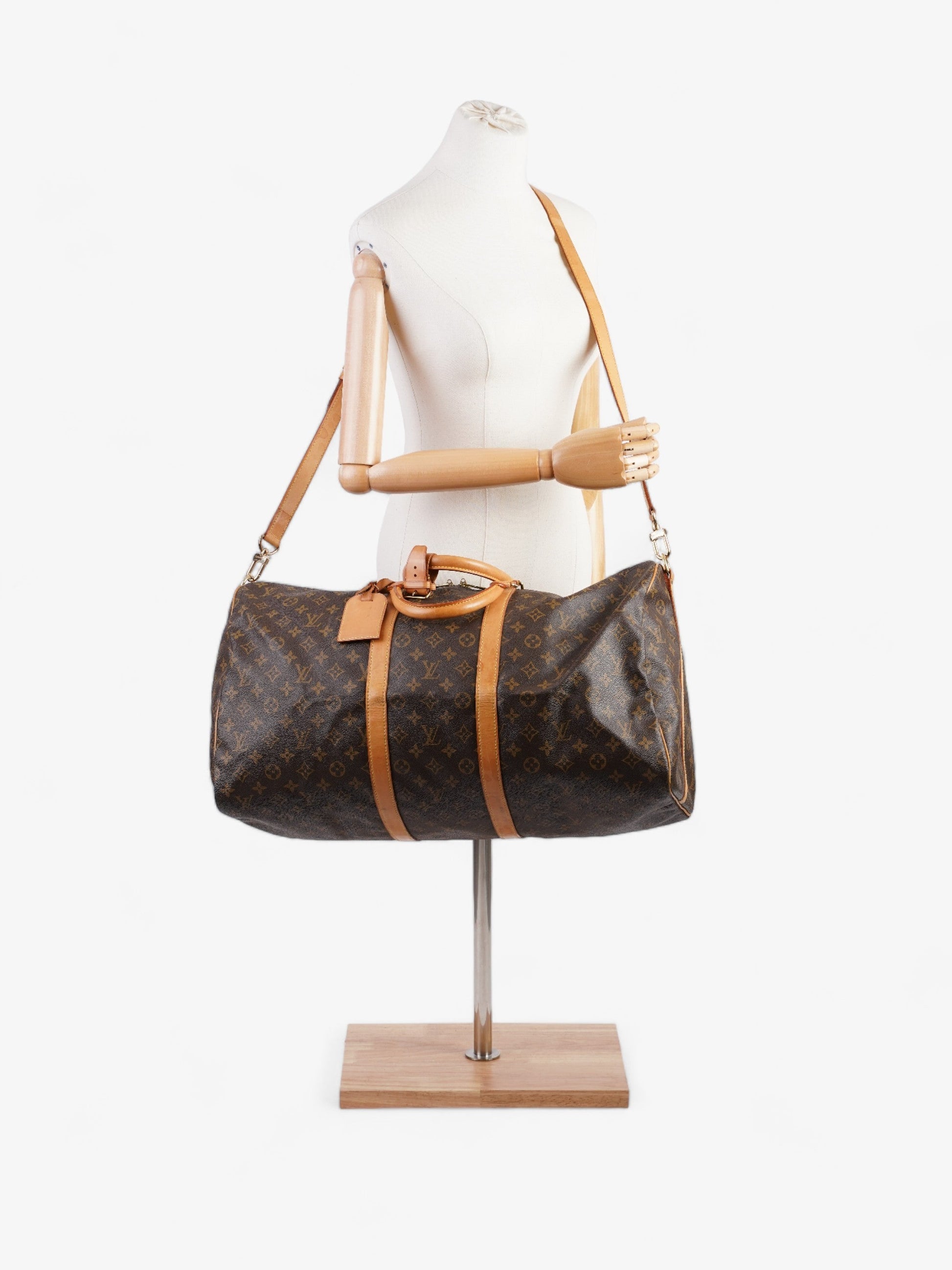 Louis Vuitton Keepall Bandouliere Coated 55 Monogram Canvas Coated Canvas Apparel Canvas 56