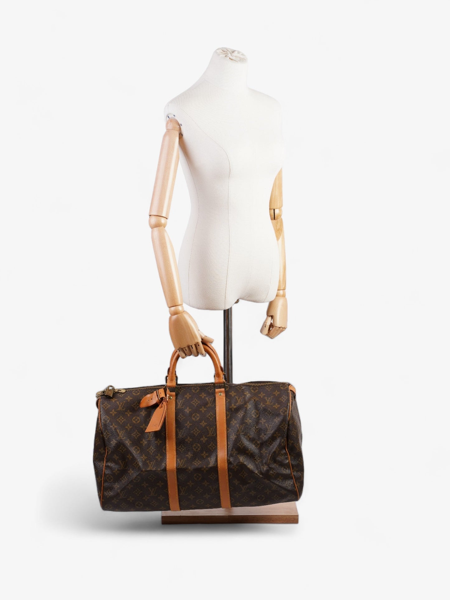 Louis Vuitton Keepall Coated 50 Monogram Canvas Coated Canvas Apparel Canvas 53