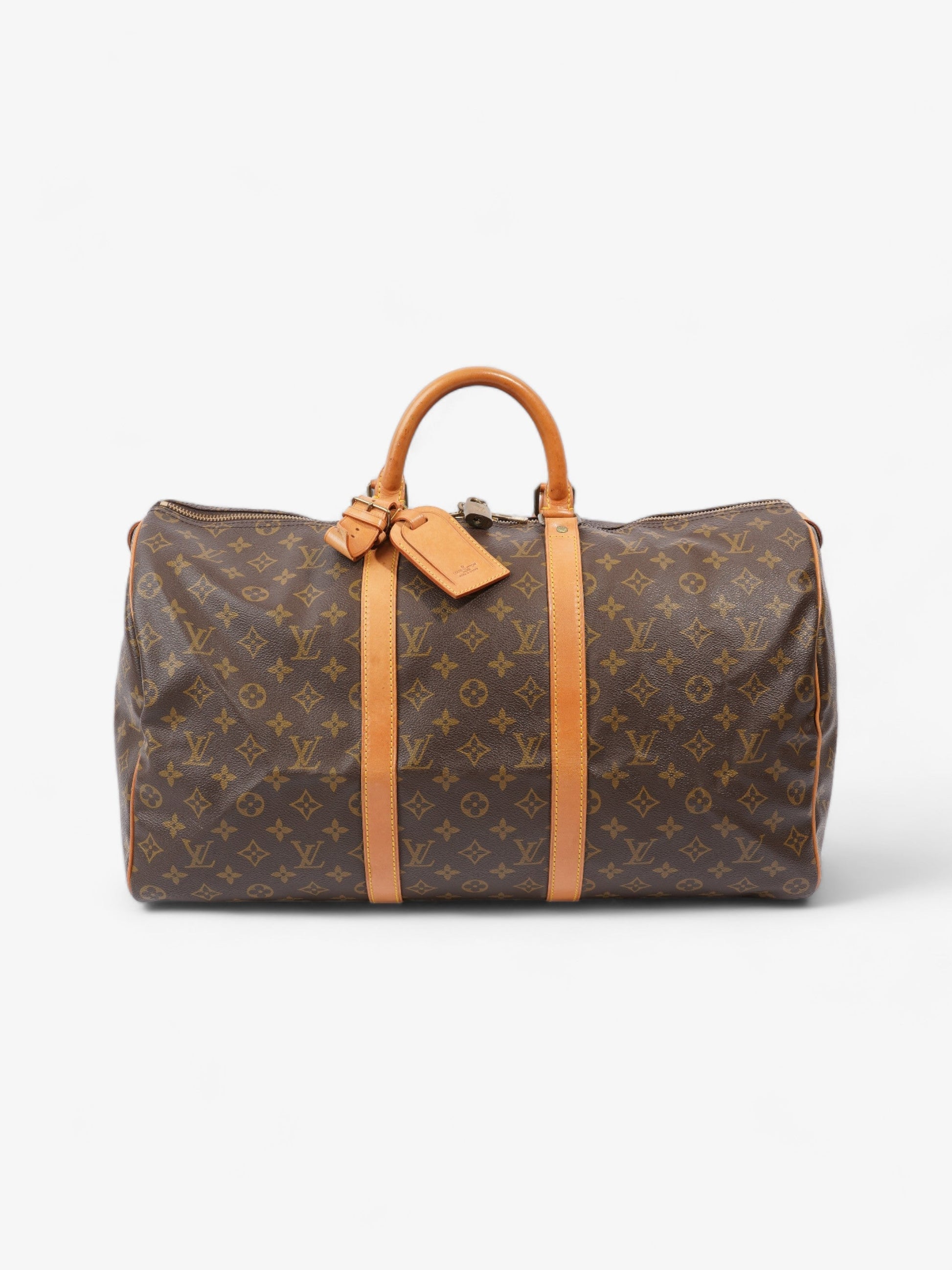 Louis Vuitton Keepall Coated 50 Monogram Canvas Coated Canvas Apparel Canvas 53