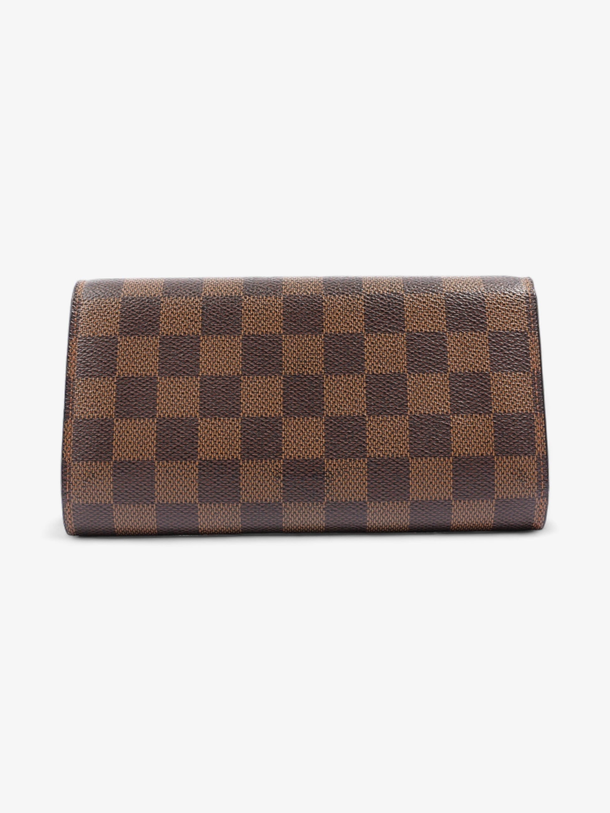 Louis Vuitton Sarah Ebene Coated Canvas Damier Wallet Case Canvas 2