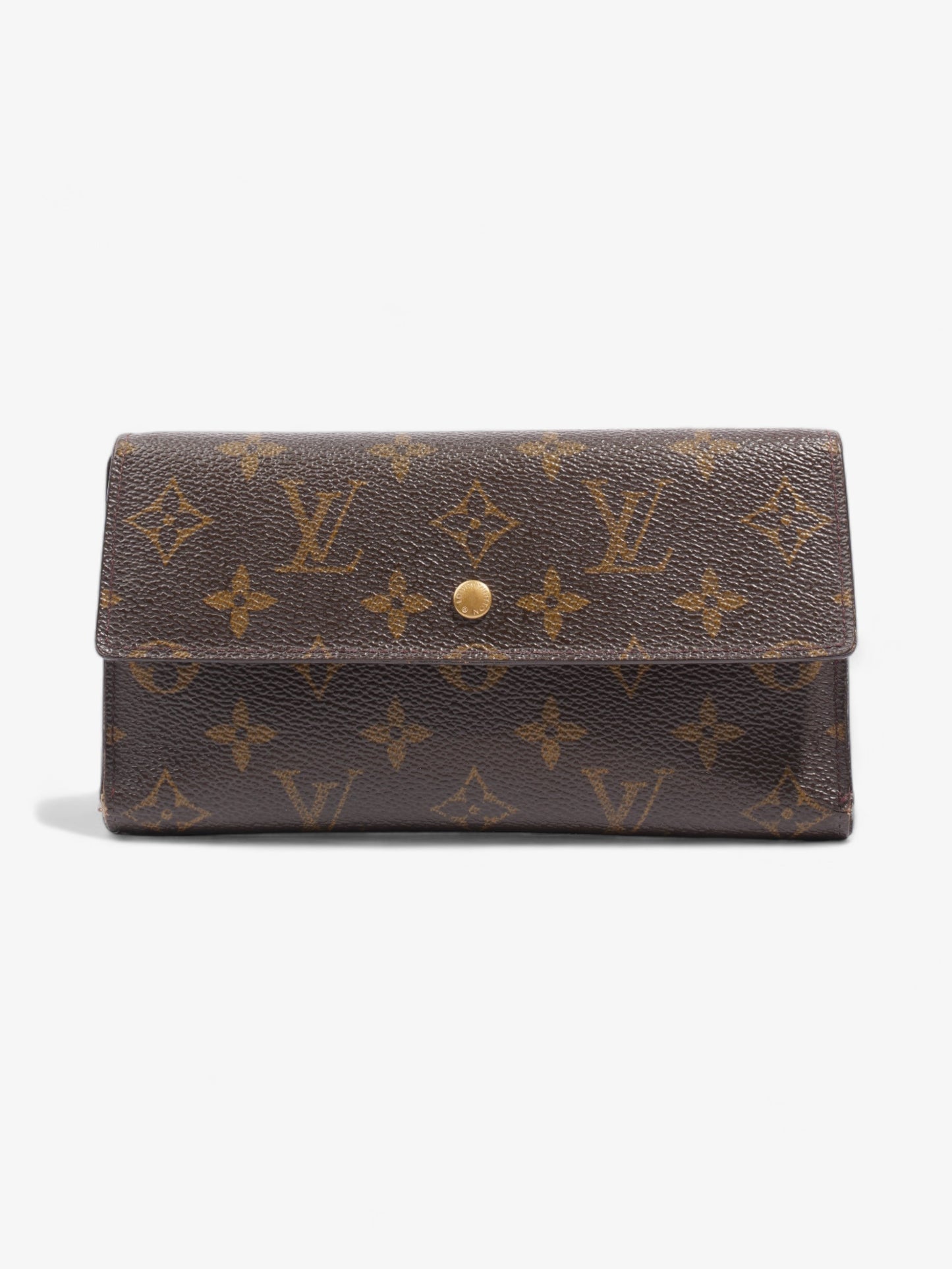 Louis Vuitton Porte Tresor International Coated Monogram Canvas Coated Canvas Wallet Case
