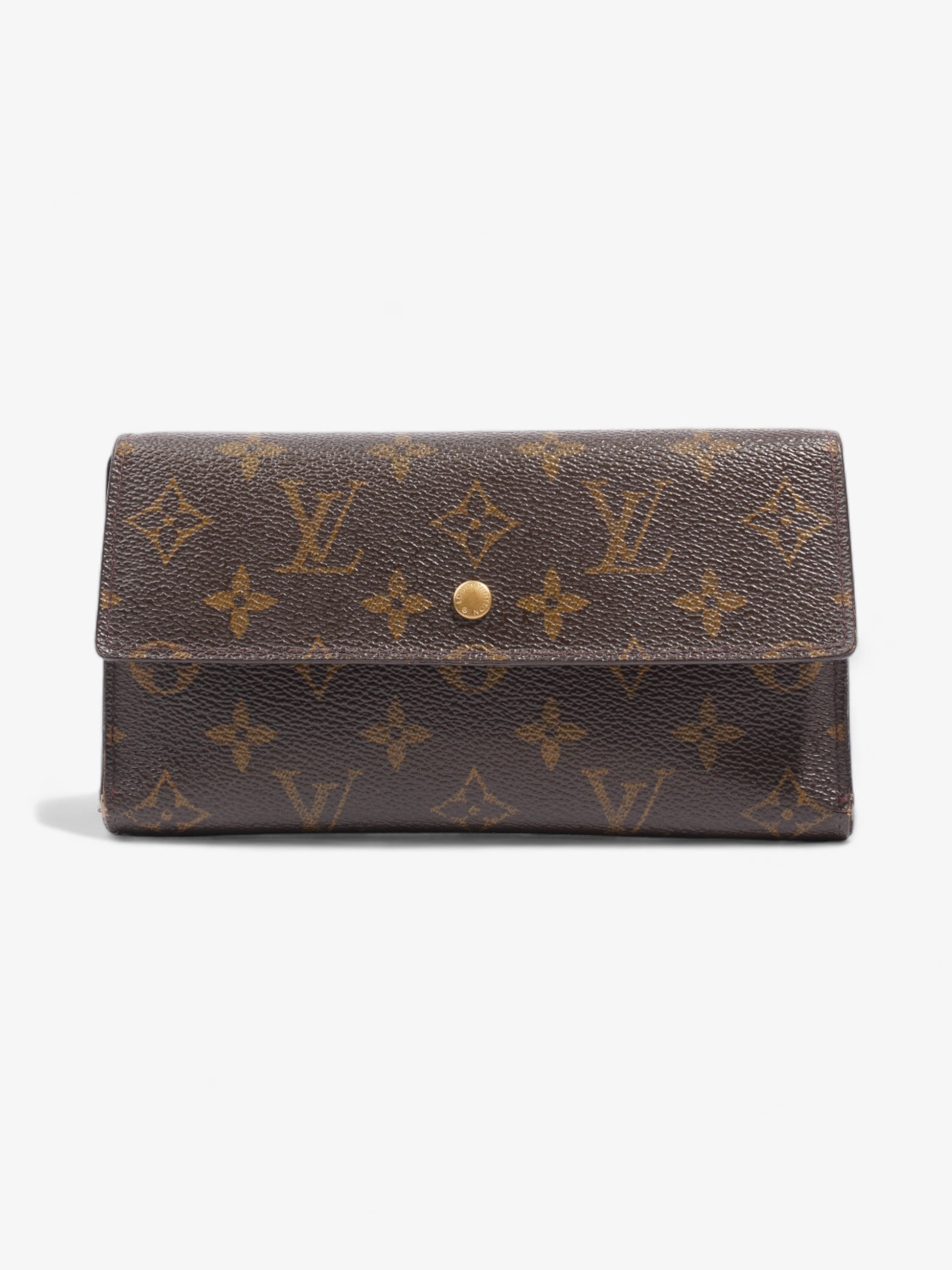 Louis Vuitton Porte Tresor International Coated Monogram Canvas Coated Canvas Wallet Case