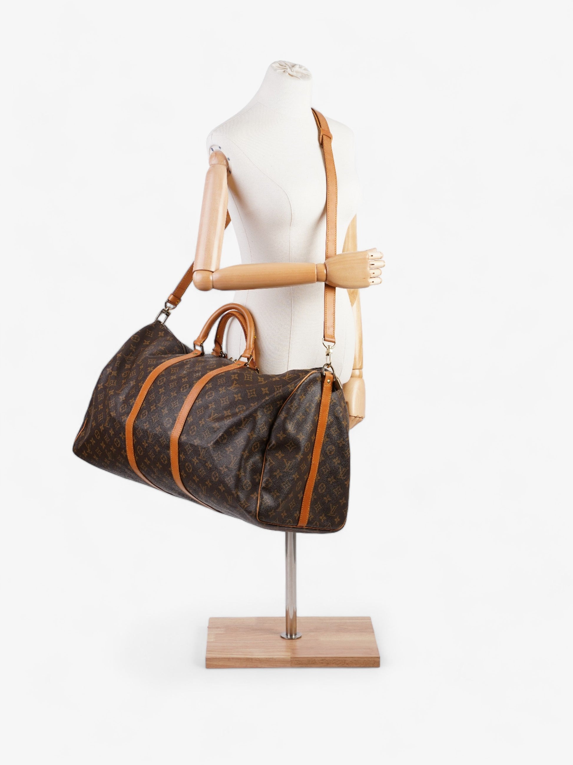 Louis Vuitton Keepall Bandouliere Coated 60 Monogram Canvas Coated Canvas Apparel Canvas 61