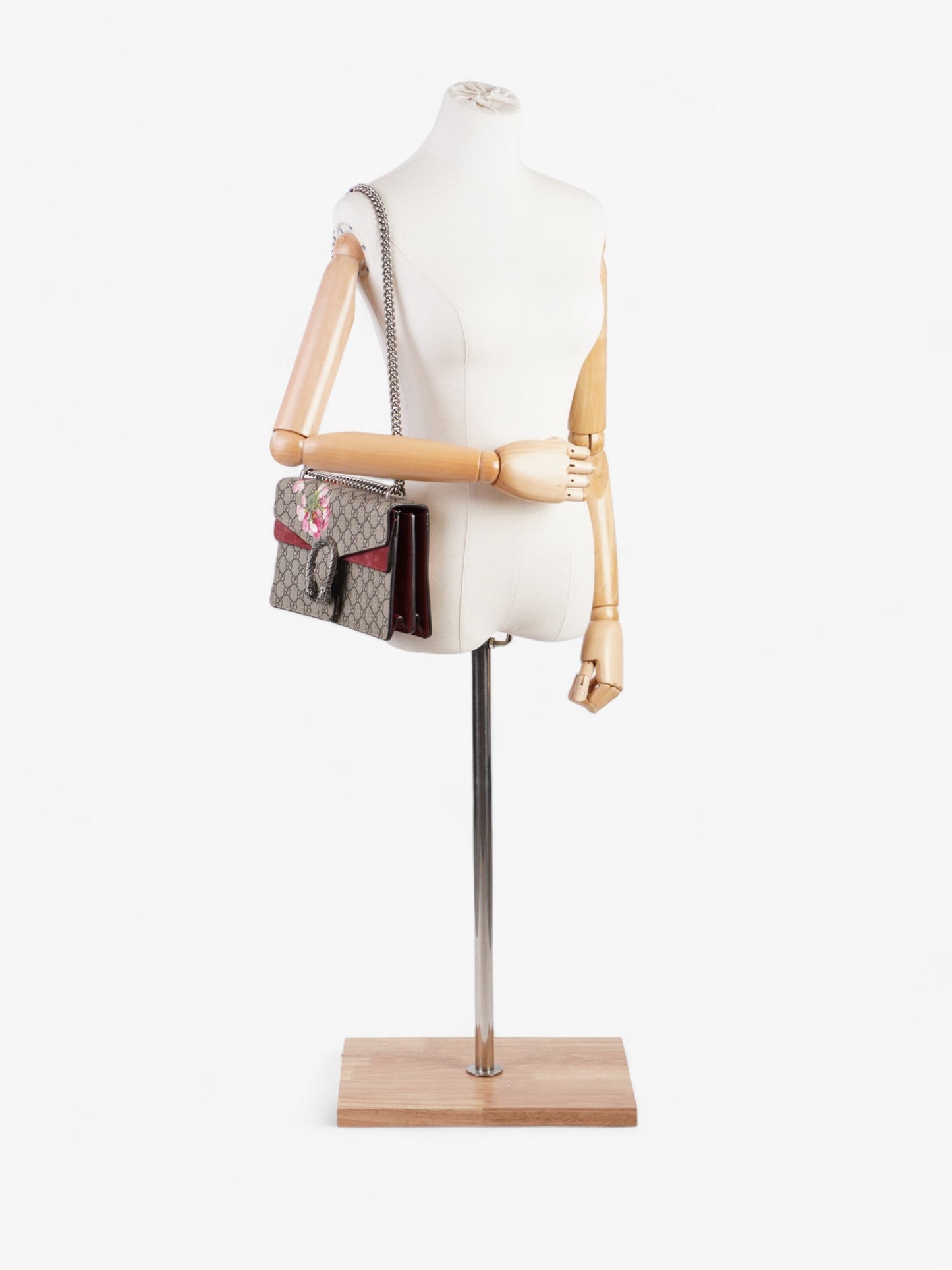 Gucci Dionysus Supreme Bloom Coated Shoulder Bag Canvas Medium