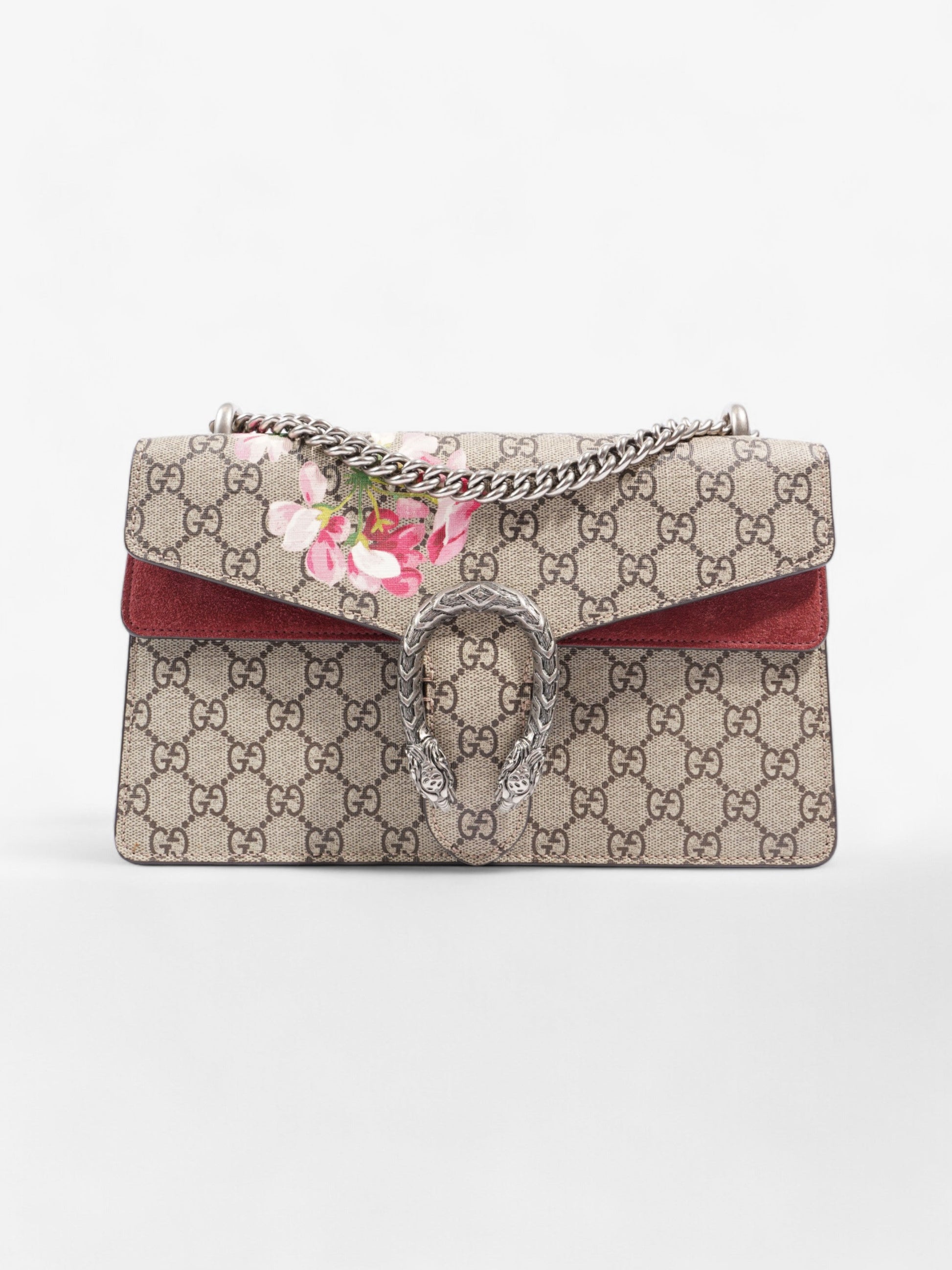 Gucci Dionysus Supreme Bloom Coated Shoulder Bag Canvas Medium