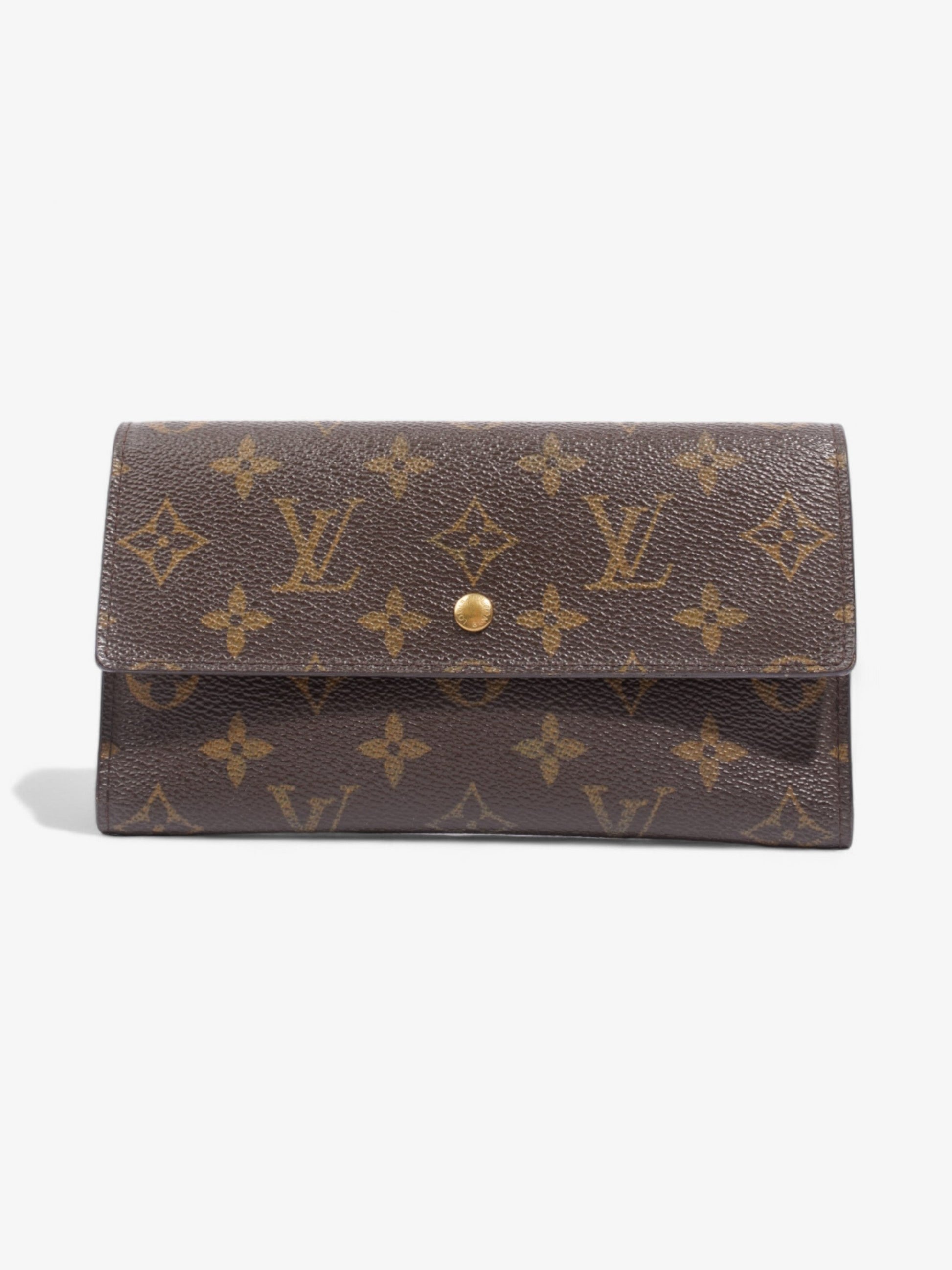Louis Vuitton Porte Tresor International Coated Monogram Canvas Coated Canvas Wallet Case Coated Canvas