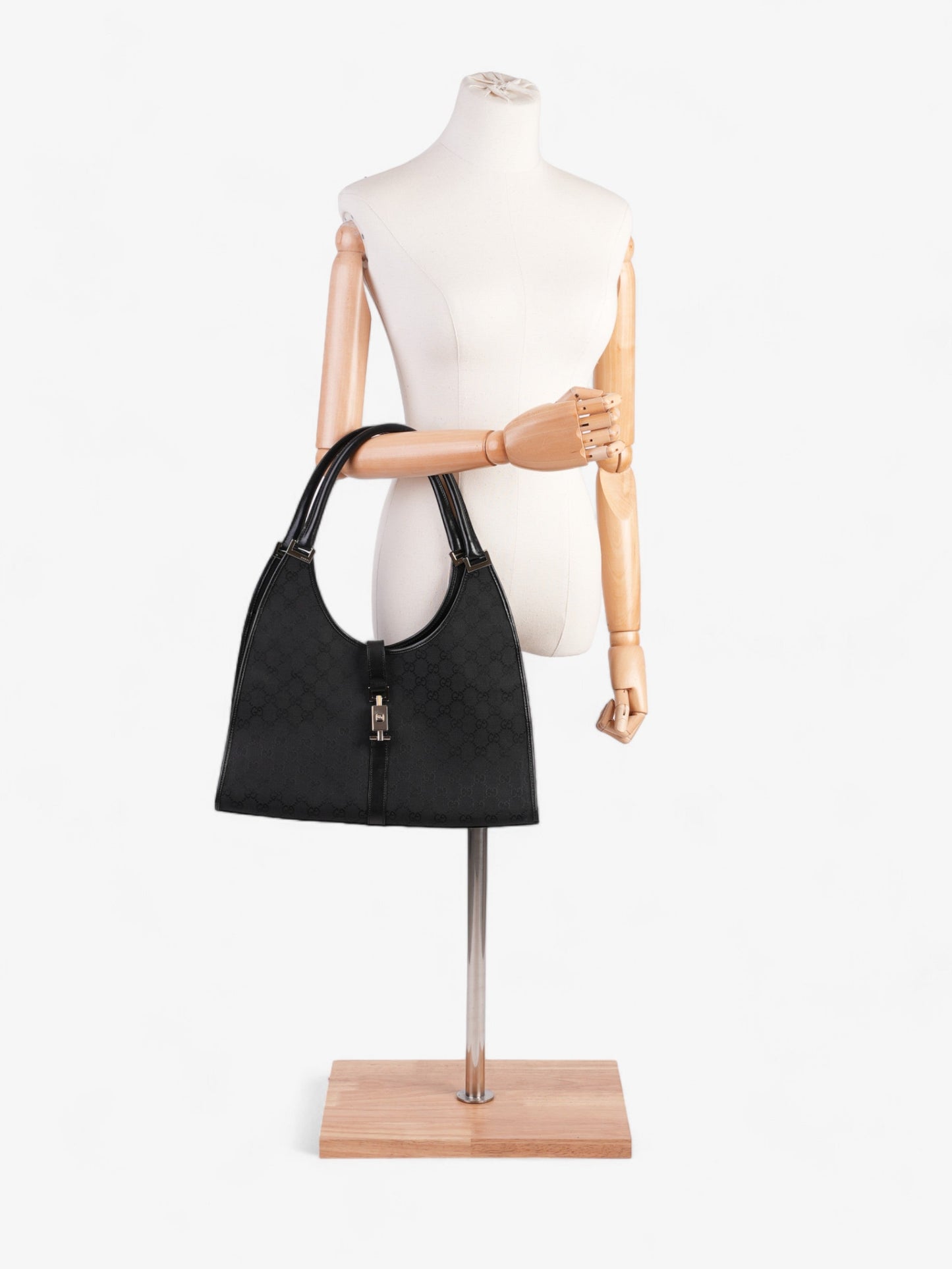Gucci Jackie Shoulder Bag Canvas Black