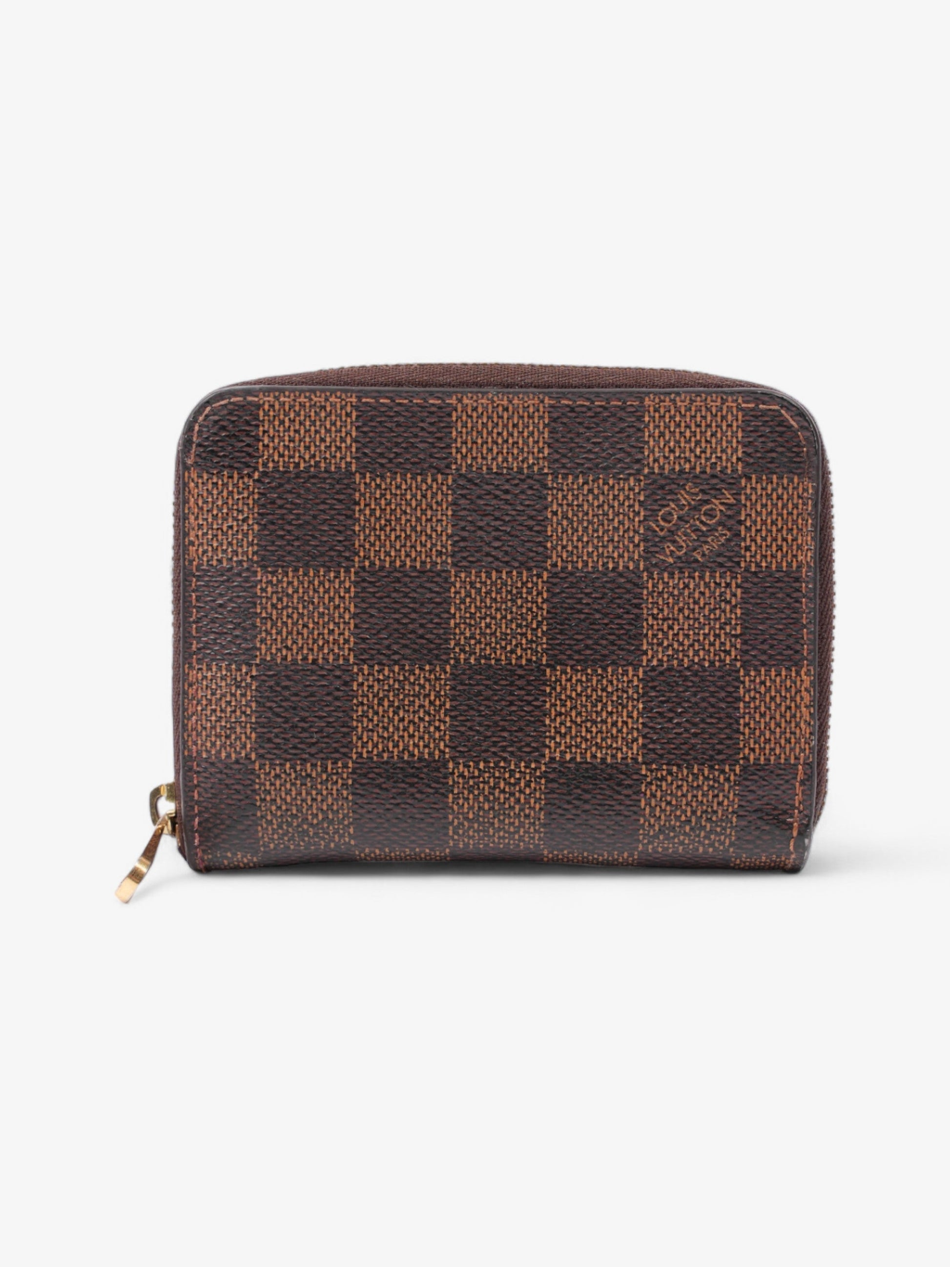 Louis Vuitton Zippy Ebene Coated Damier Canvas Coated Canvas Wallet Case Canvas 3