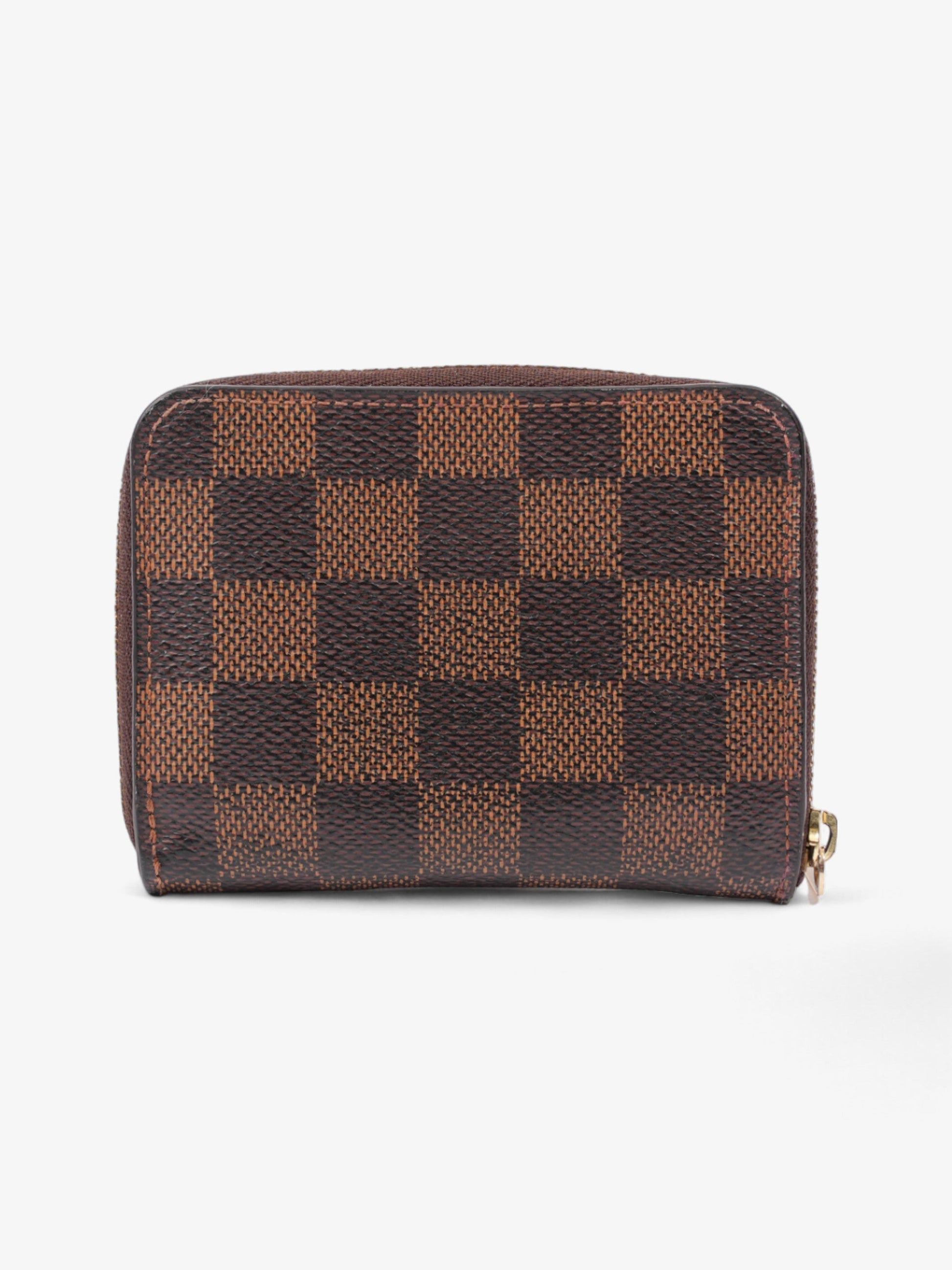 Louis Vuitton Zippy Ebene Coated Damier Canvas Coated Canvas Wallet Case Canvas 3