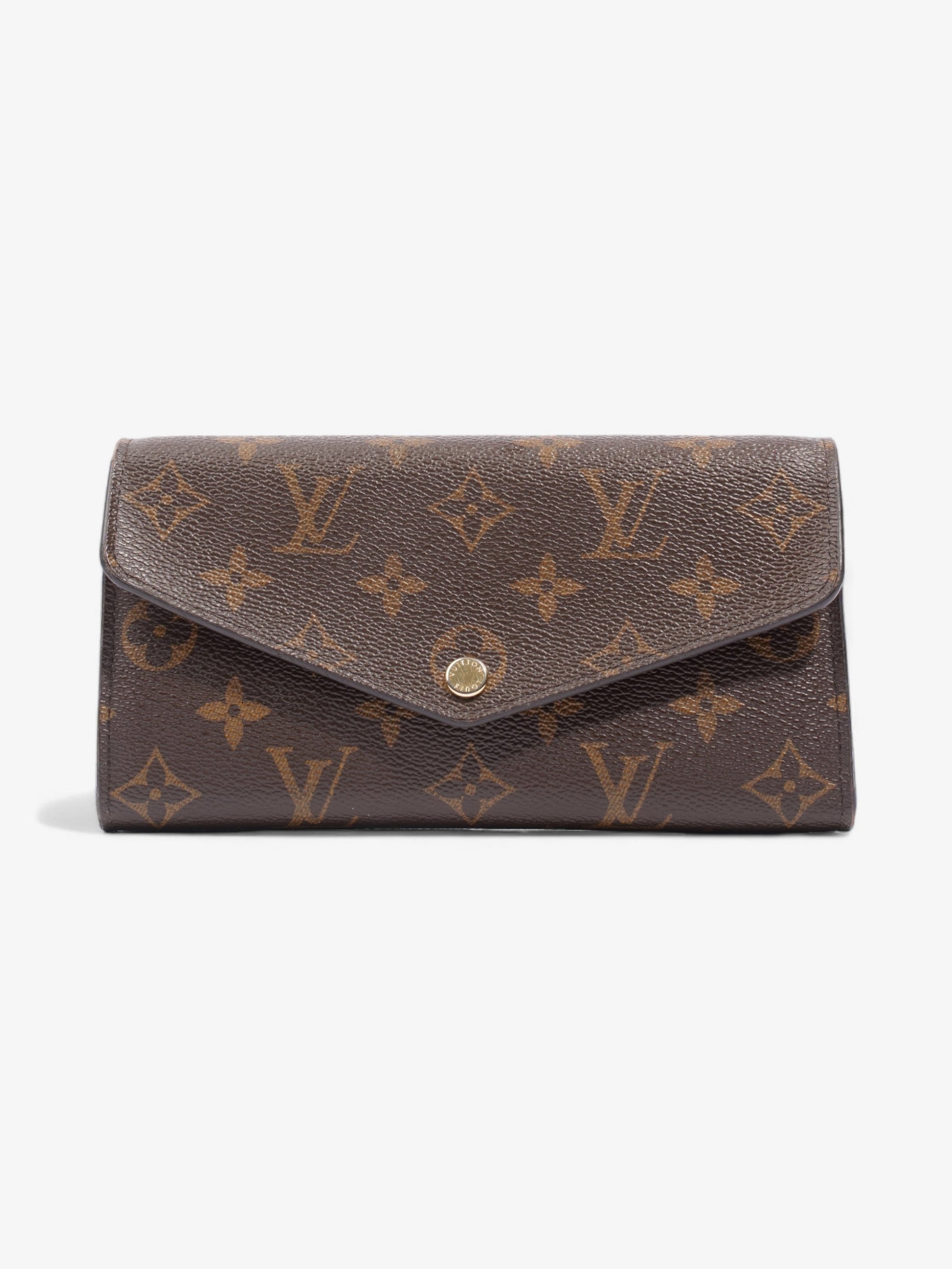 Louis Vuitton Sarah Coated Monogram Canvas Coated Canvas Wallet Case Canvas 8