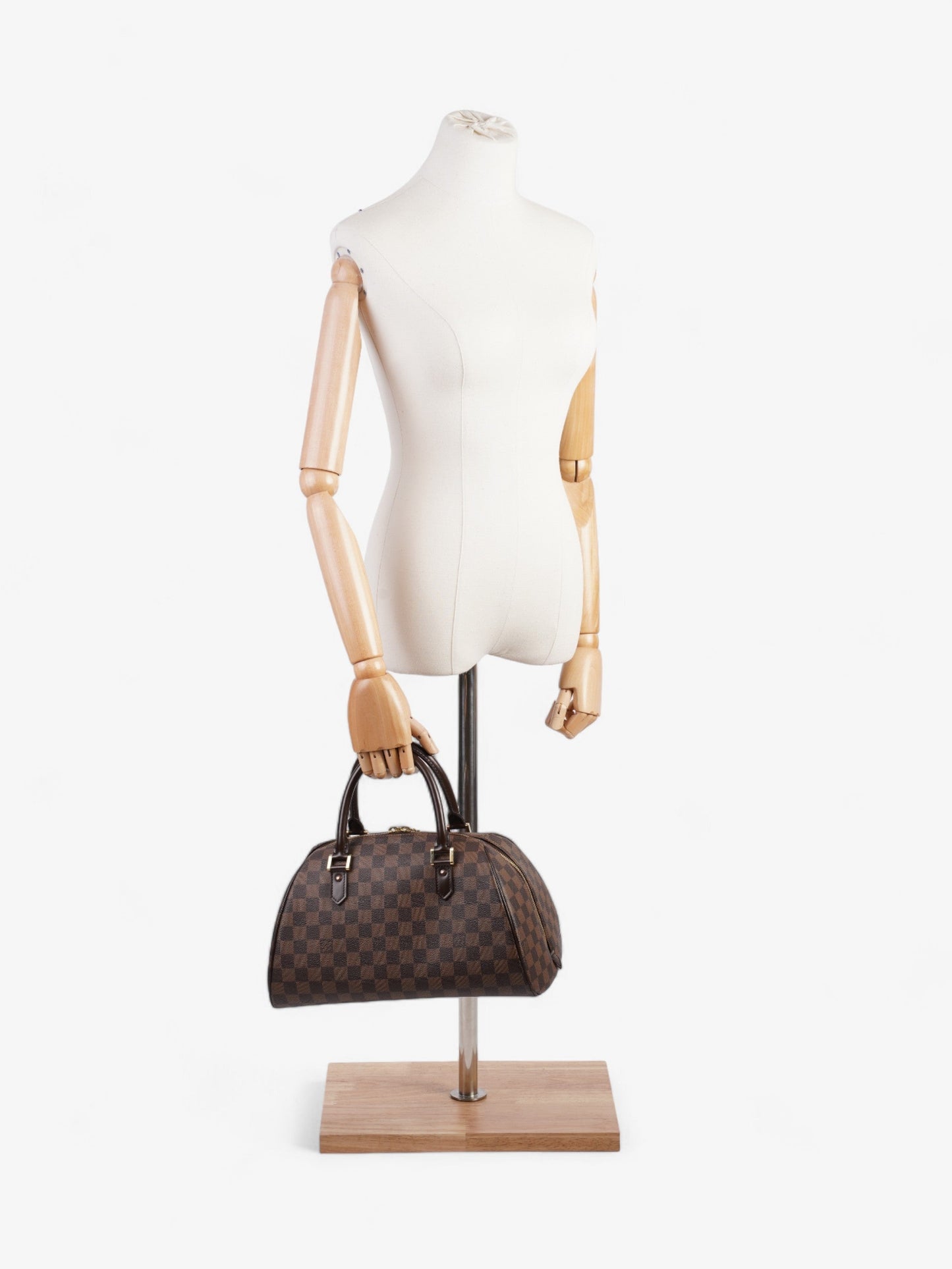 Louis Vuitton Ribera Ebene Coated MM Canvas Coated Canvas Damier Apparel Canvas Mm