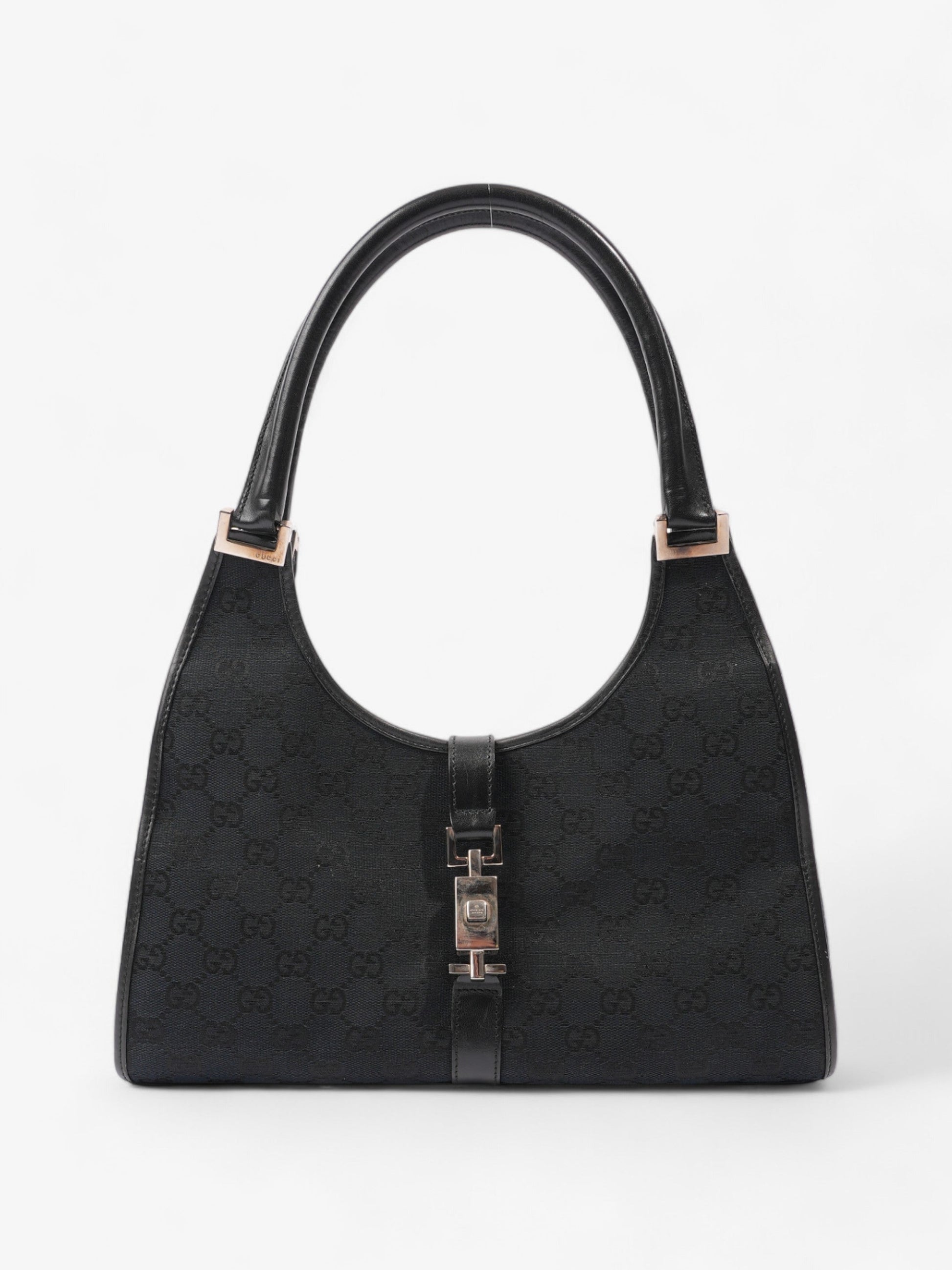 Gucci Jackie ssima Shoulder Bag Canvas Black