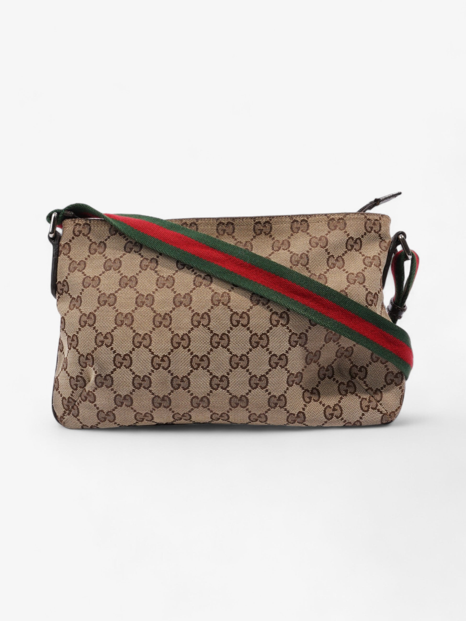 Gucci Rectangular Crossbody Bag Supreme Canvas Red