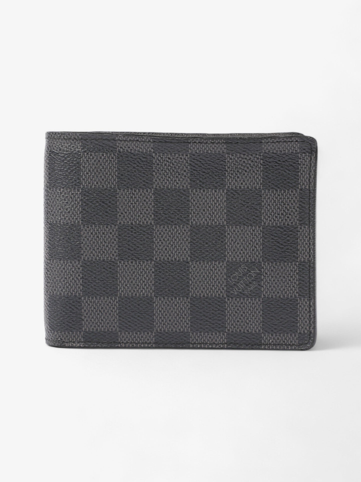 Louis Vuitton Multiple Bifold Graphite Coated Damier Canvas Coated Canvas Wallet Case