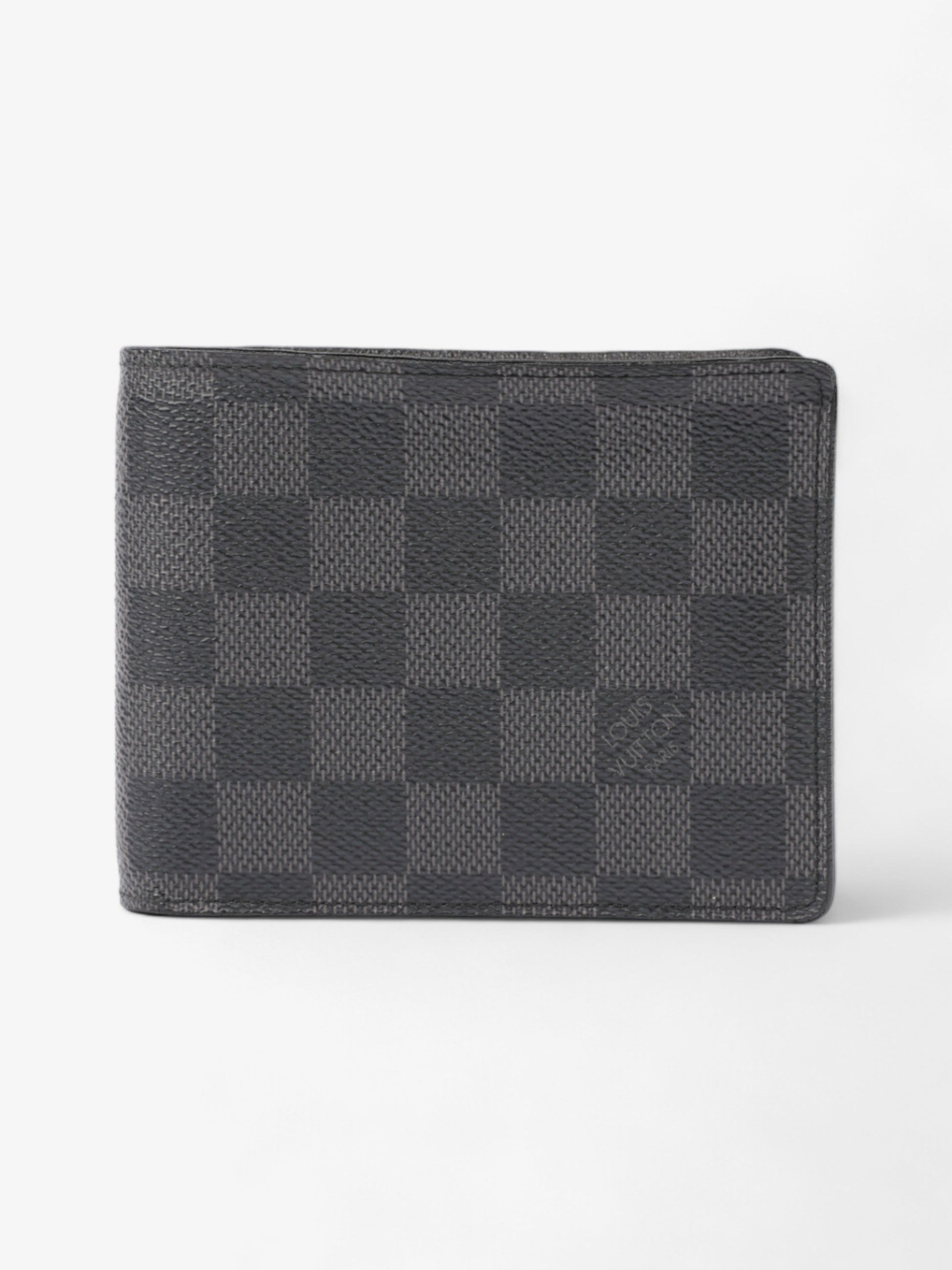 Louis Vuitton Multiple Bifold Graphite Coated Damier Canvas Coated Canvas Wallet Case