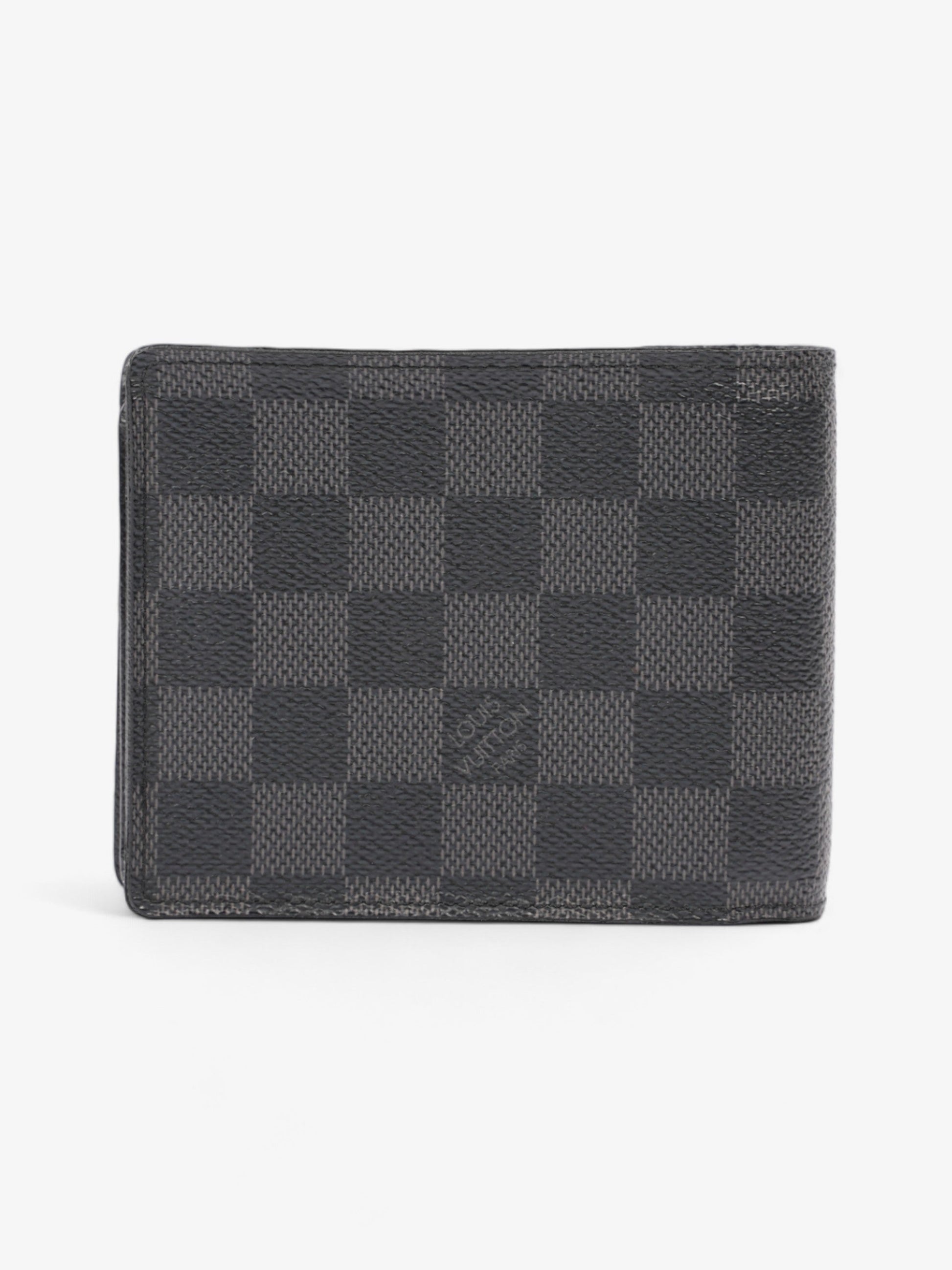 Louis Vuitton Multiple Bifold Graphite Coated Damier Canvas Coated Canvas Wallet Case