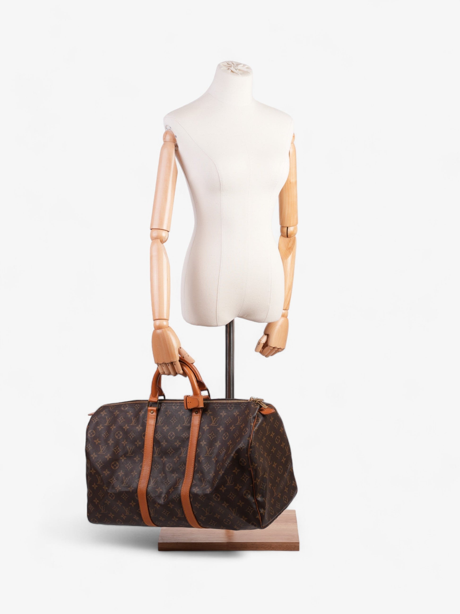 Louis Vuitton Keepall Coated 50 Monogram Canvas Coated Canvas Apparel Canvas 74