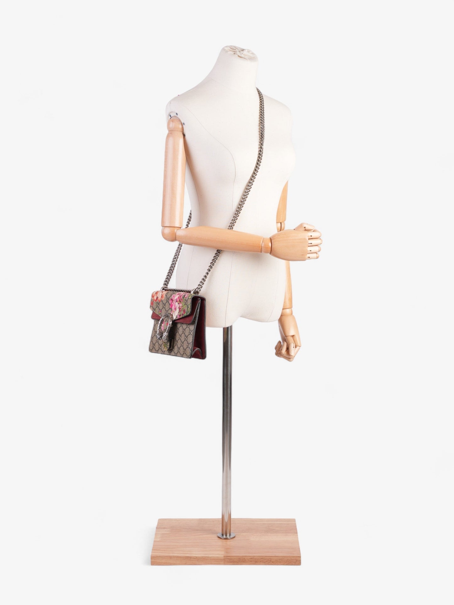 Gucci Dionysus Supreme Bloom Coated Shoulder Bag Canvas Mini