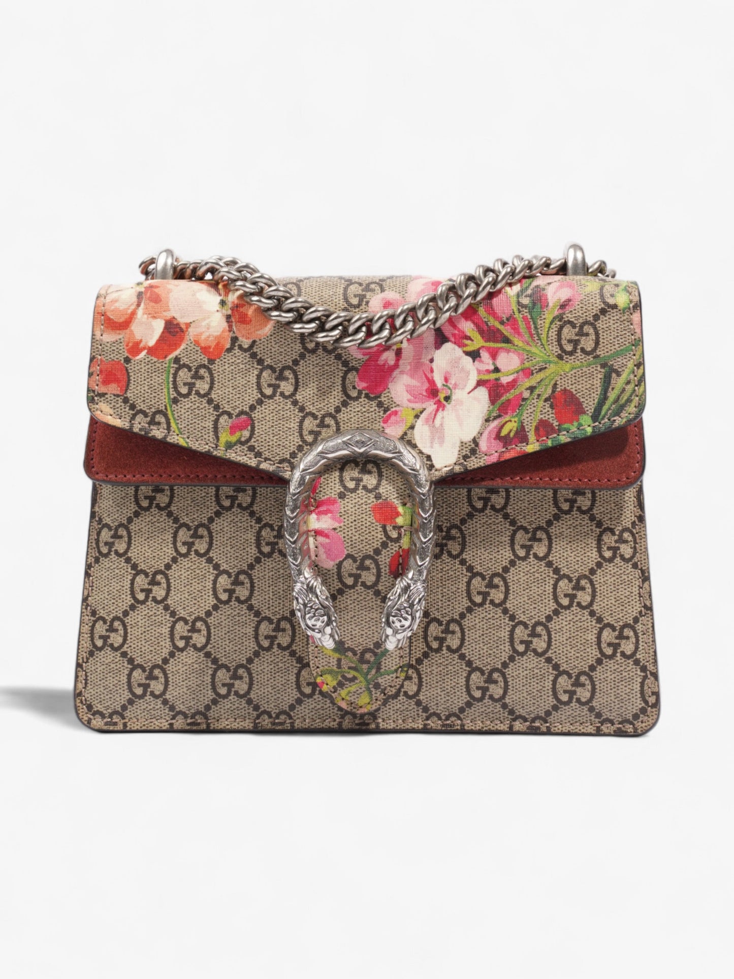 Gucci Dionysus Supreme Bloom Coated Shoulder Bag Canvas Mini
