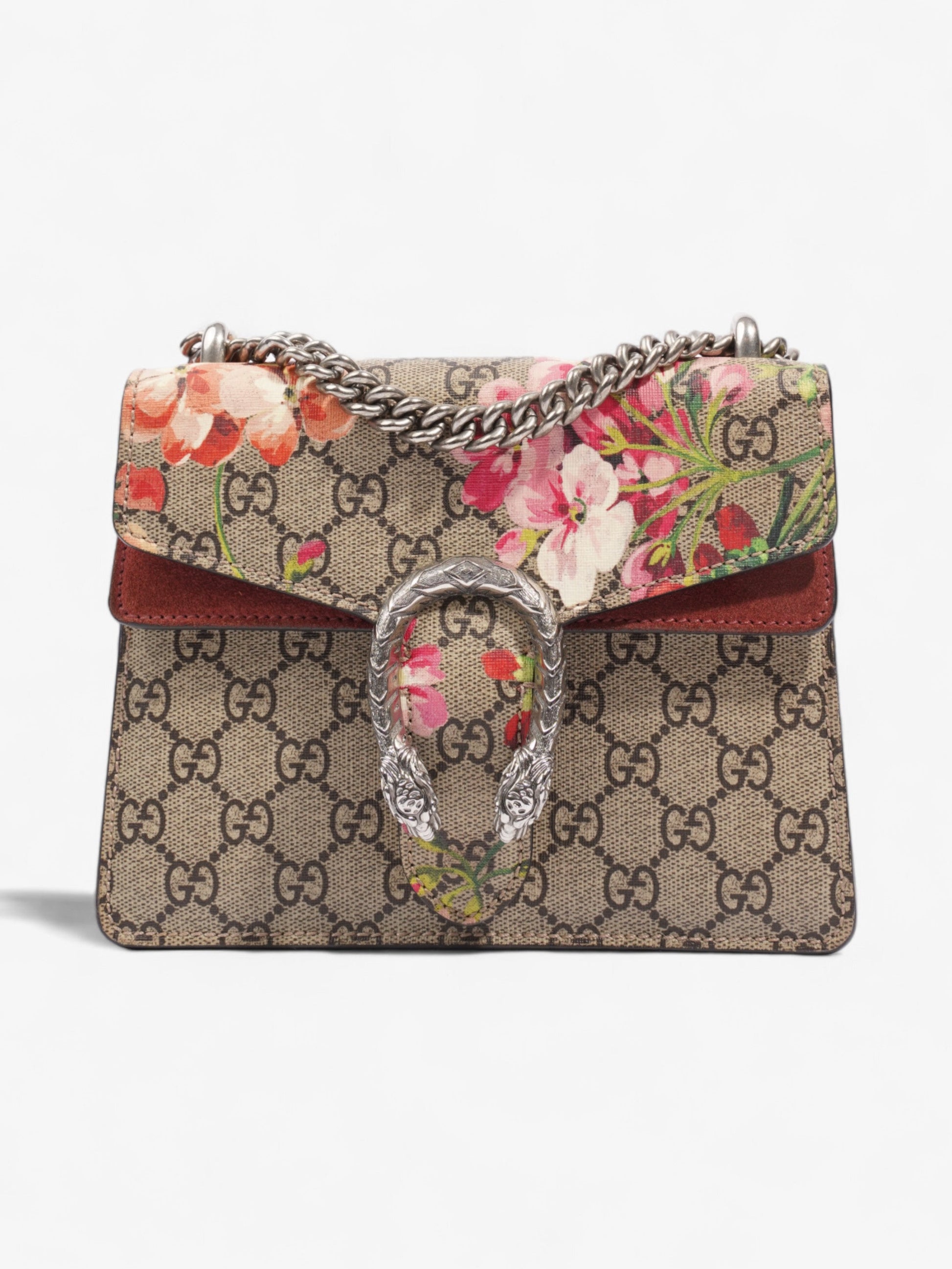 Gucci Dionysus Supreme Bloom Coated Shoulder Bag Canvas Mini