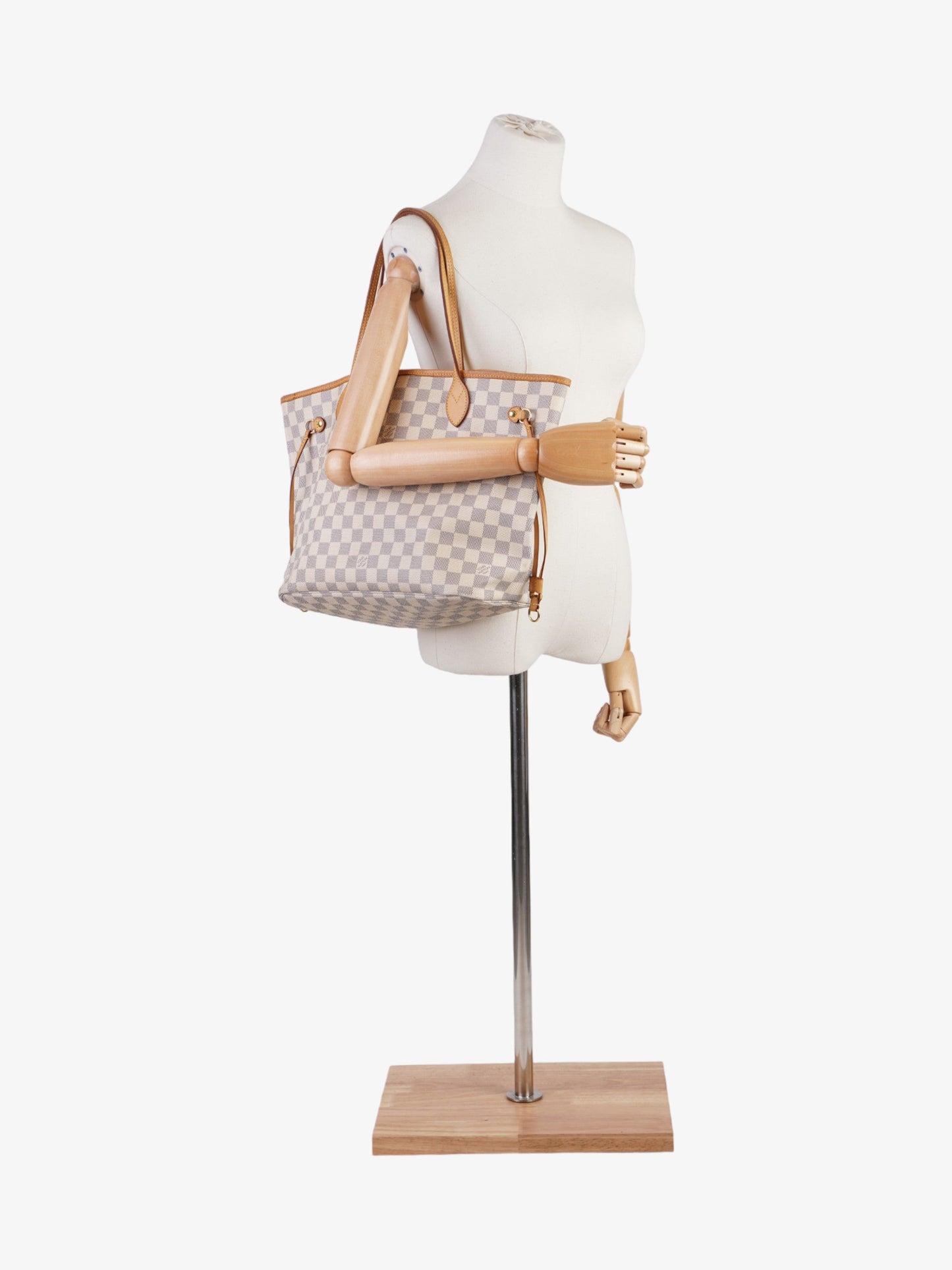 Louis Vuitton Neverfull Azur Coated MM Damier Canvas Coated Canvas Apparel Mm 9