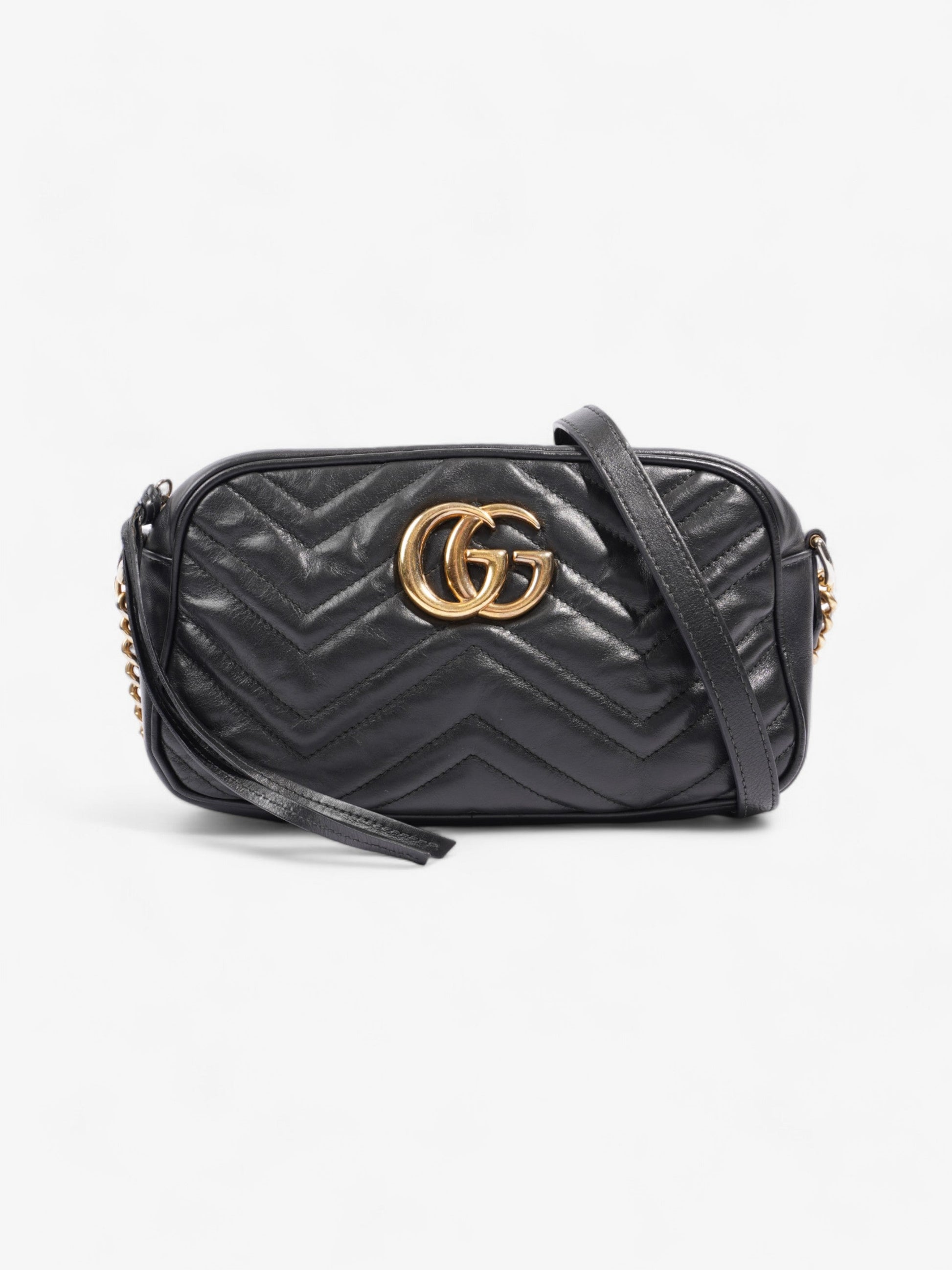 Gucci Marmont Small Shoulder Bag Leather Matelasse 4