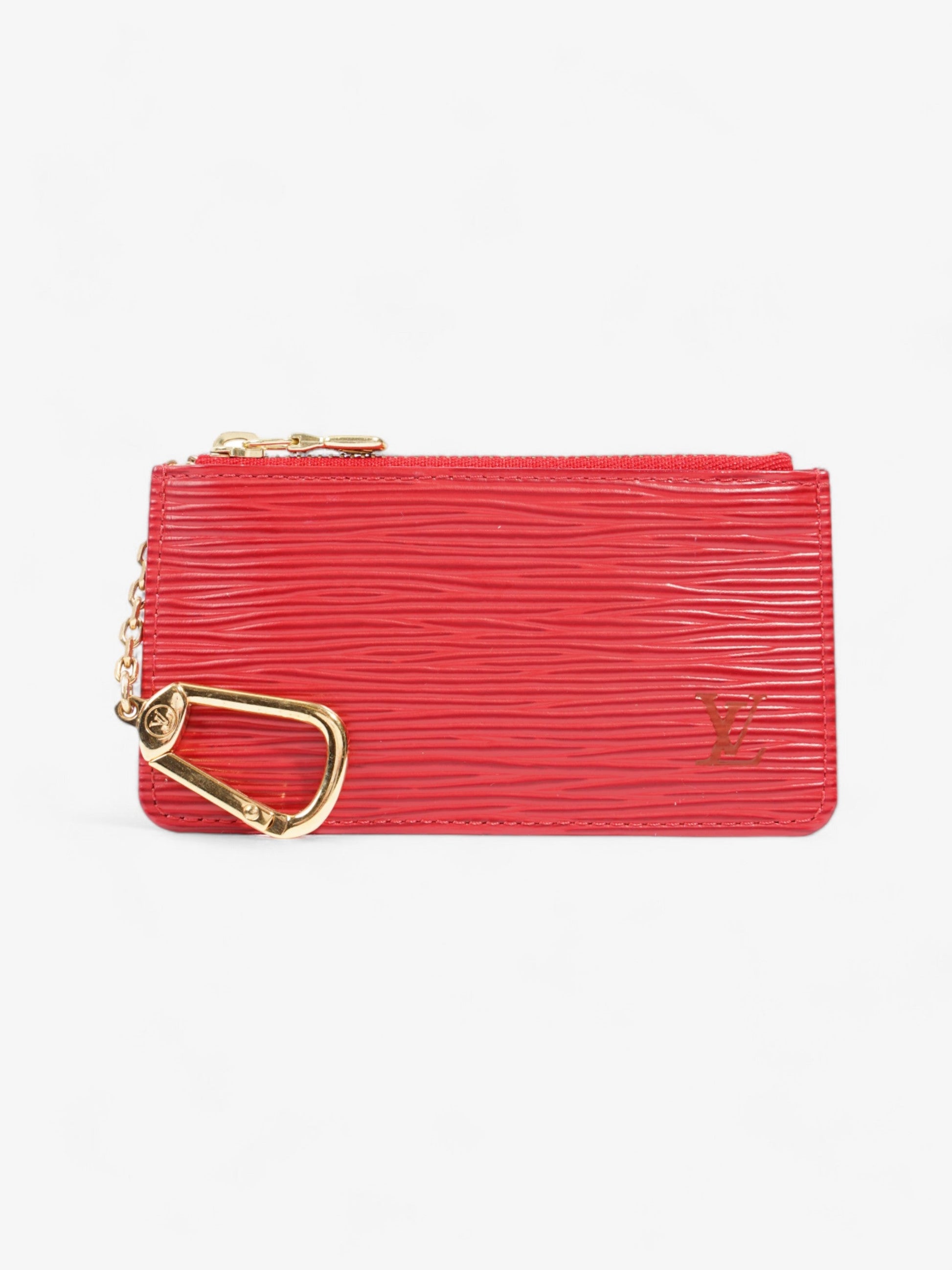 Louis Vuitton Porte Cles Epi Leather Red Handbag