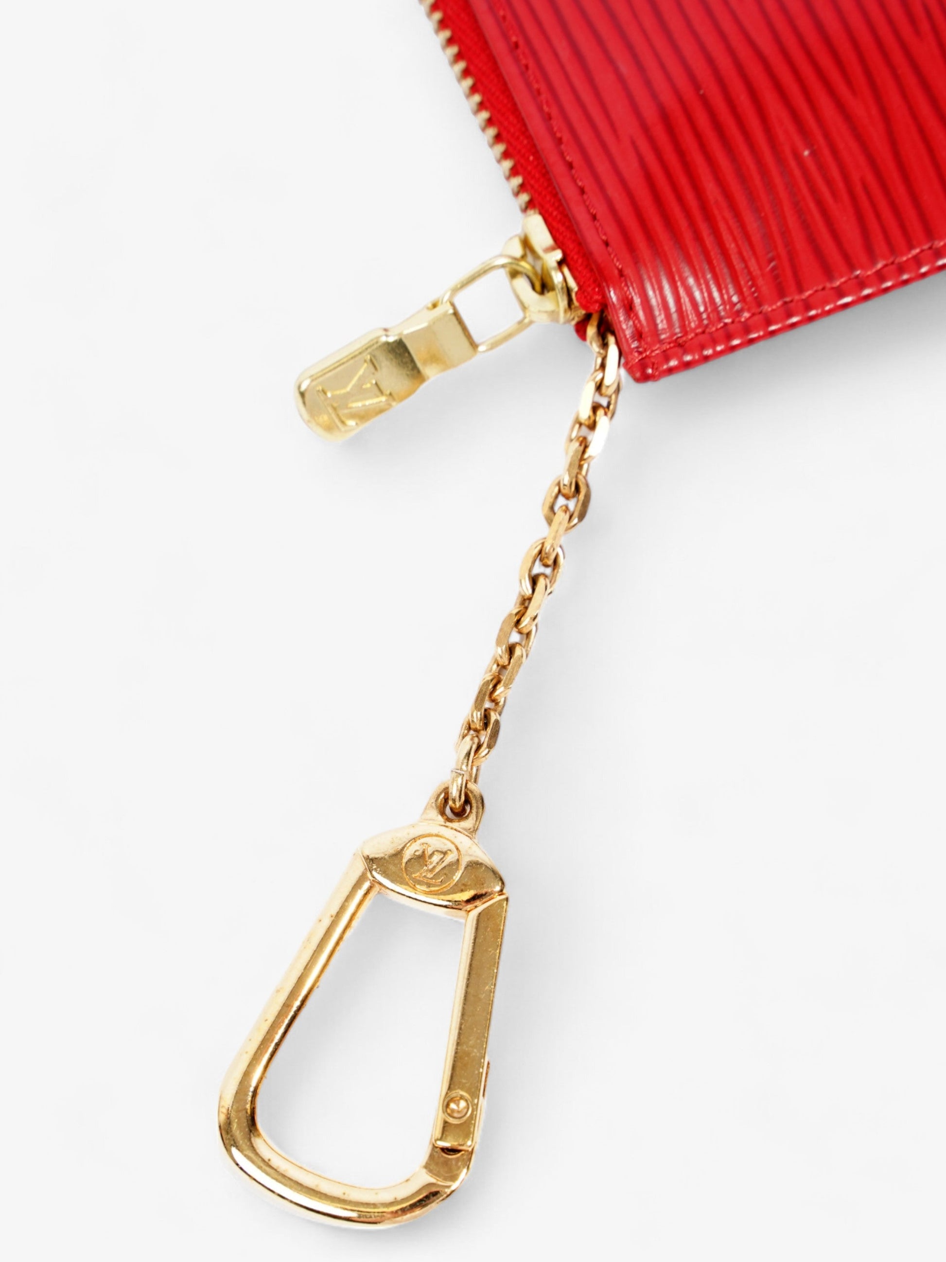 Louis Vuitton Porte Cles Epi Leather Red Handbag