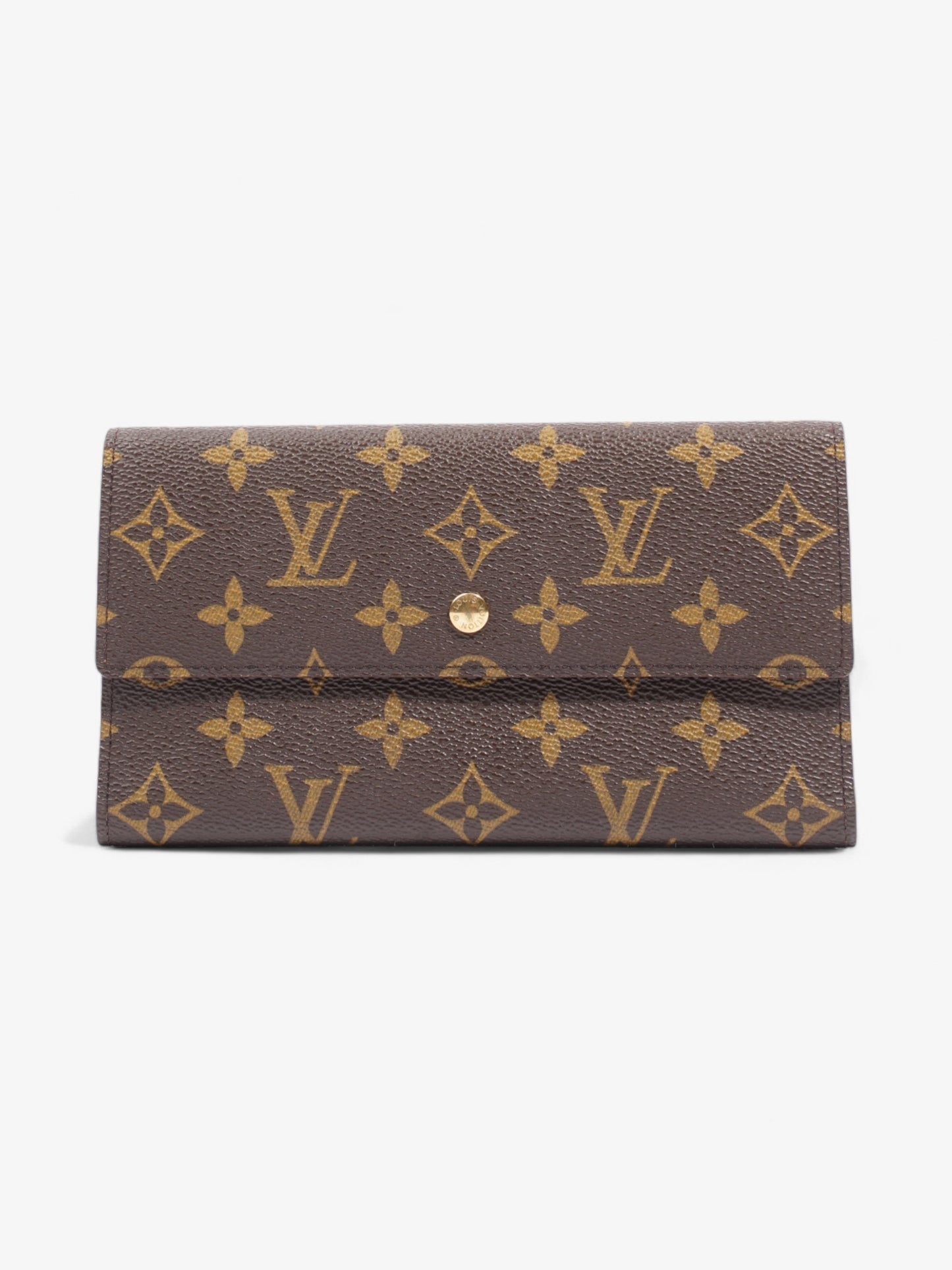 Louis Vuitton Portefeuille International Coated Monogram Canvas Coated Canvas Wallet Case Canvas 3