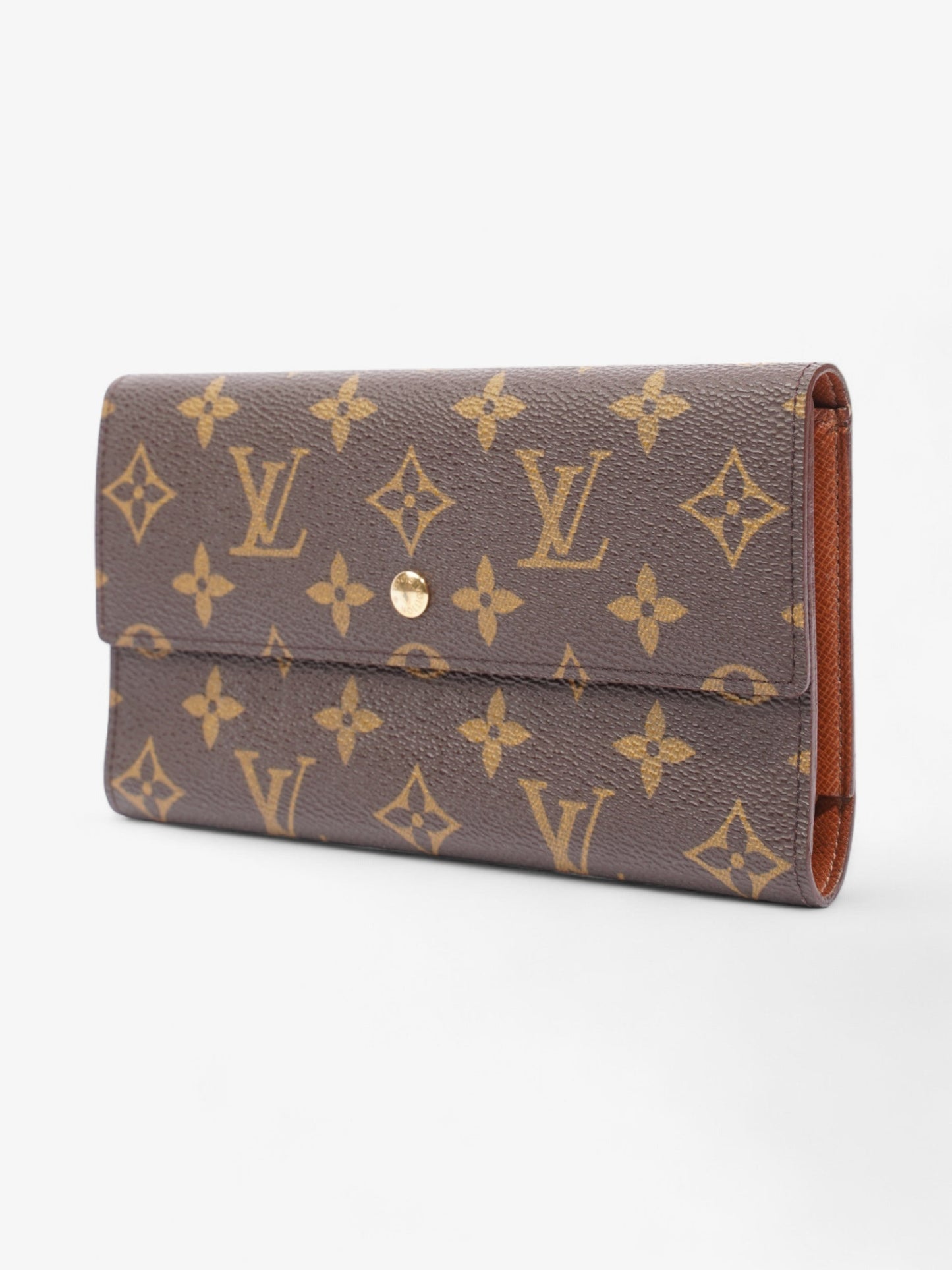Louis Vuitton Portefeuille International Coated Monogram Canvas Coated Canvas Wallet Case Canvas 3