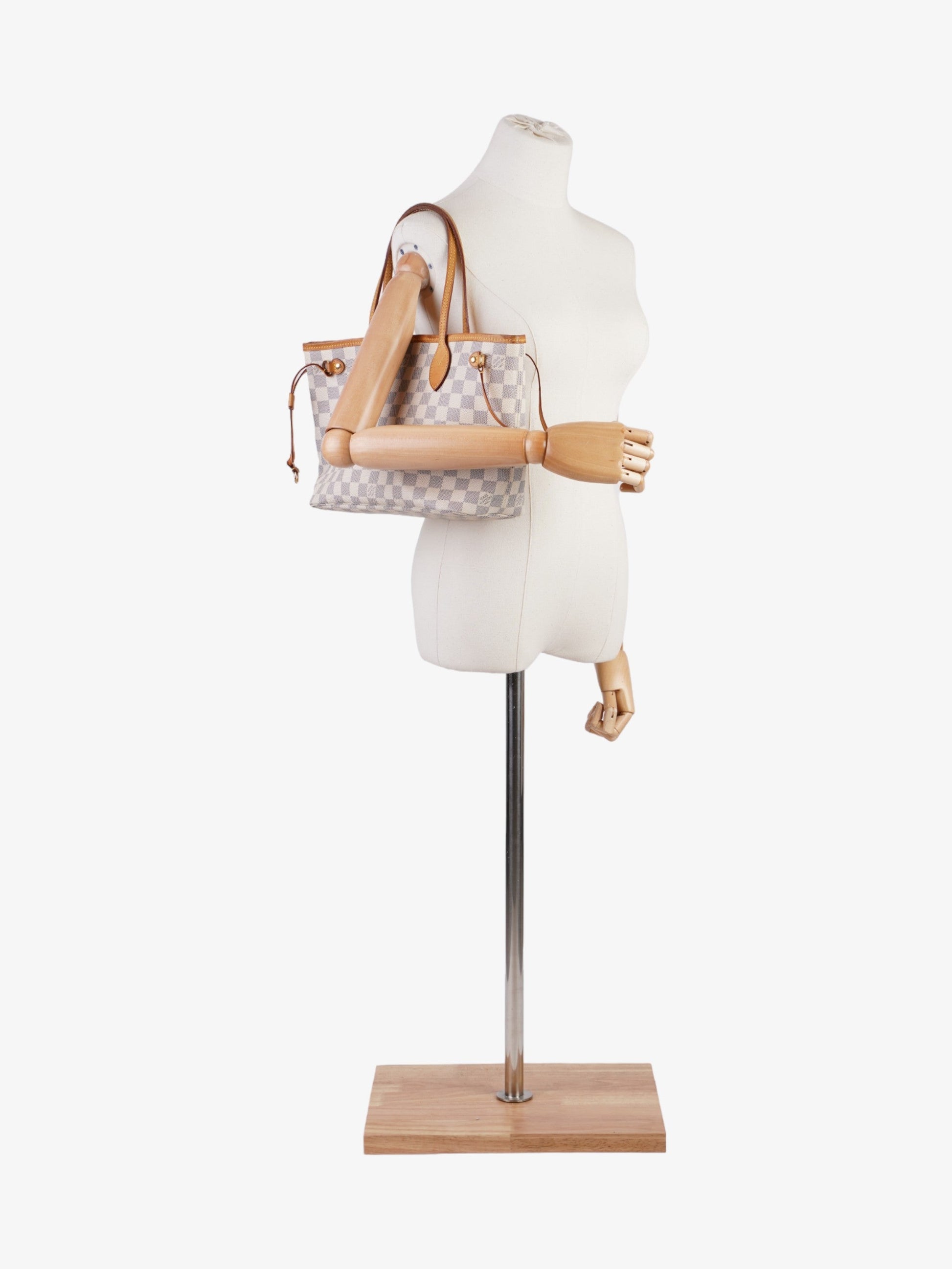 Louis Vuitton Neverfull Azur Coated PM Damier Canvas Coated Canvas Apparel