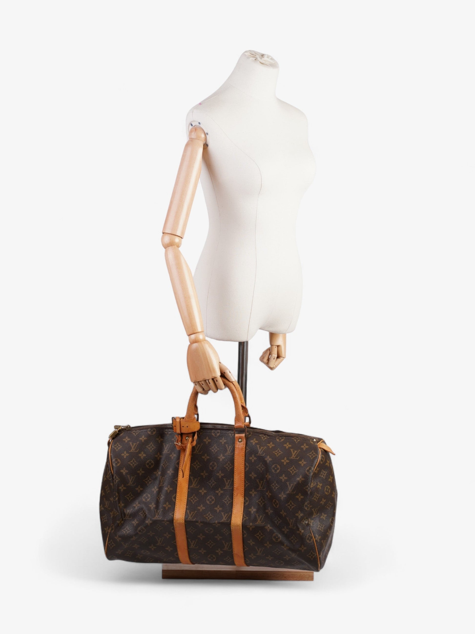Louis Vuitton Keepall 50 Coated Monogram Canvas Coated Canvas Apparel Canvas 3
