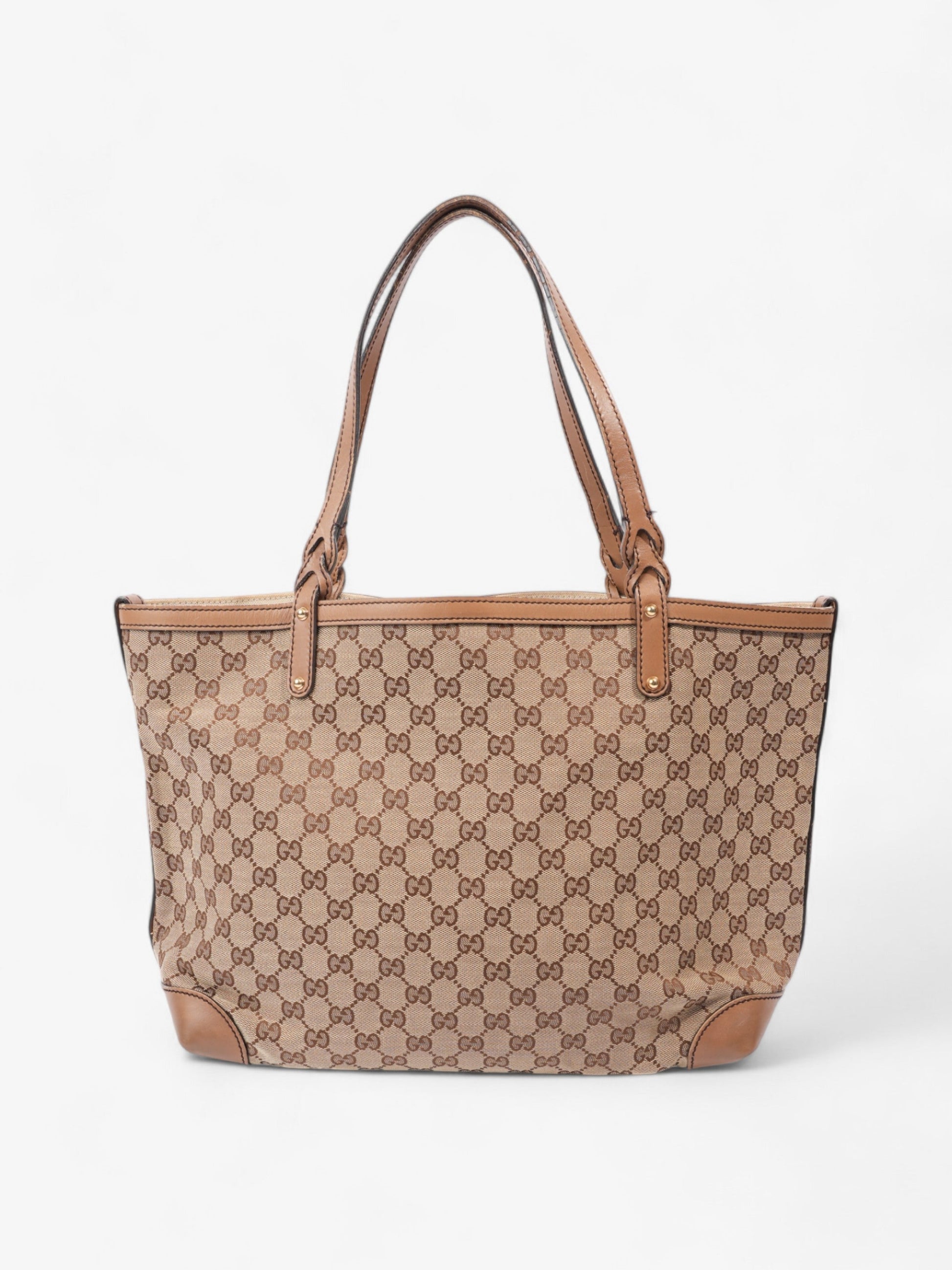 Gucci Tote Canvas Brown Tote Bag Canvas 1