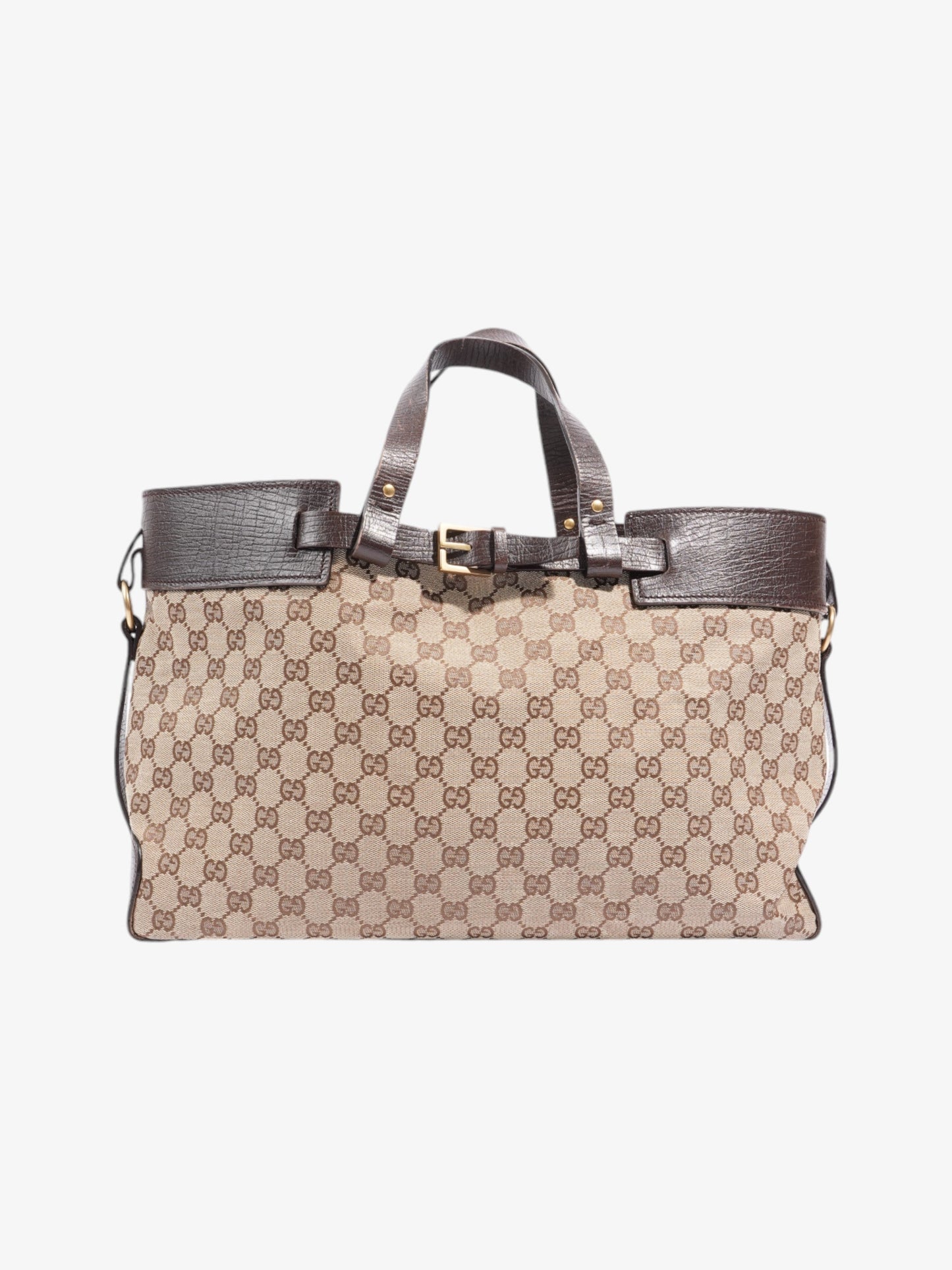 Gucci Tote Canvas Brown Tote Bag