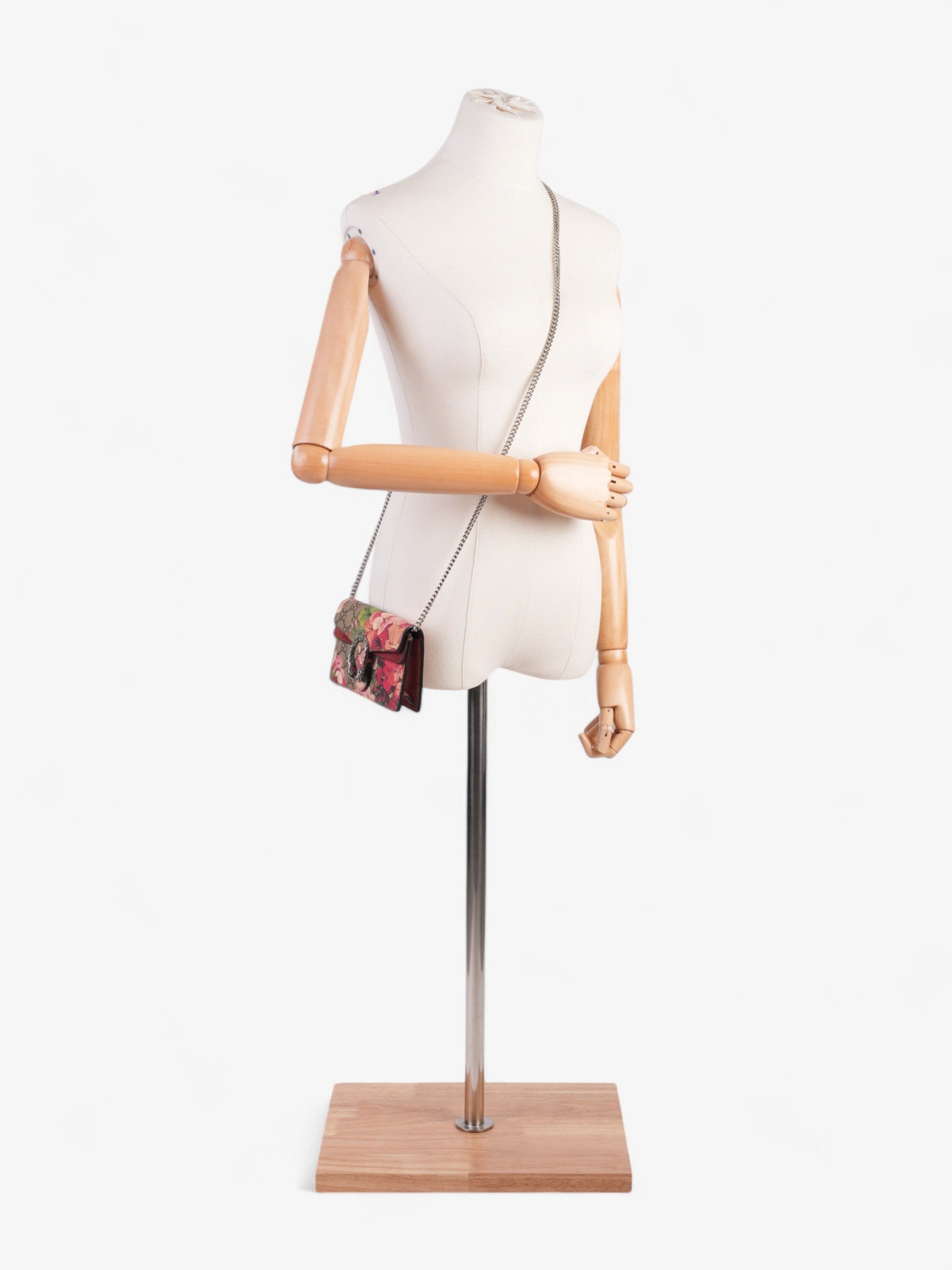 Gucci Dionysus Supreme Bloom Coated Super Shoulder Bag Canvas Mini