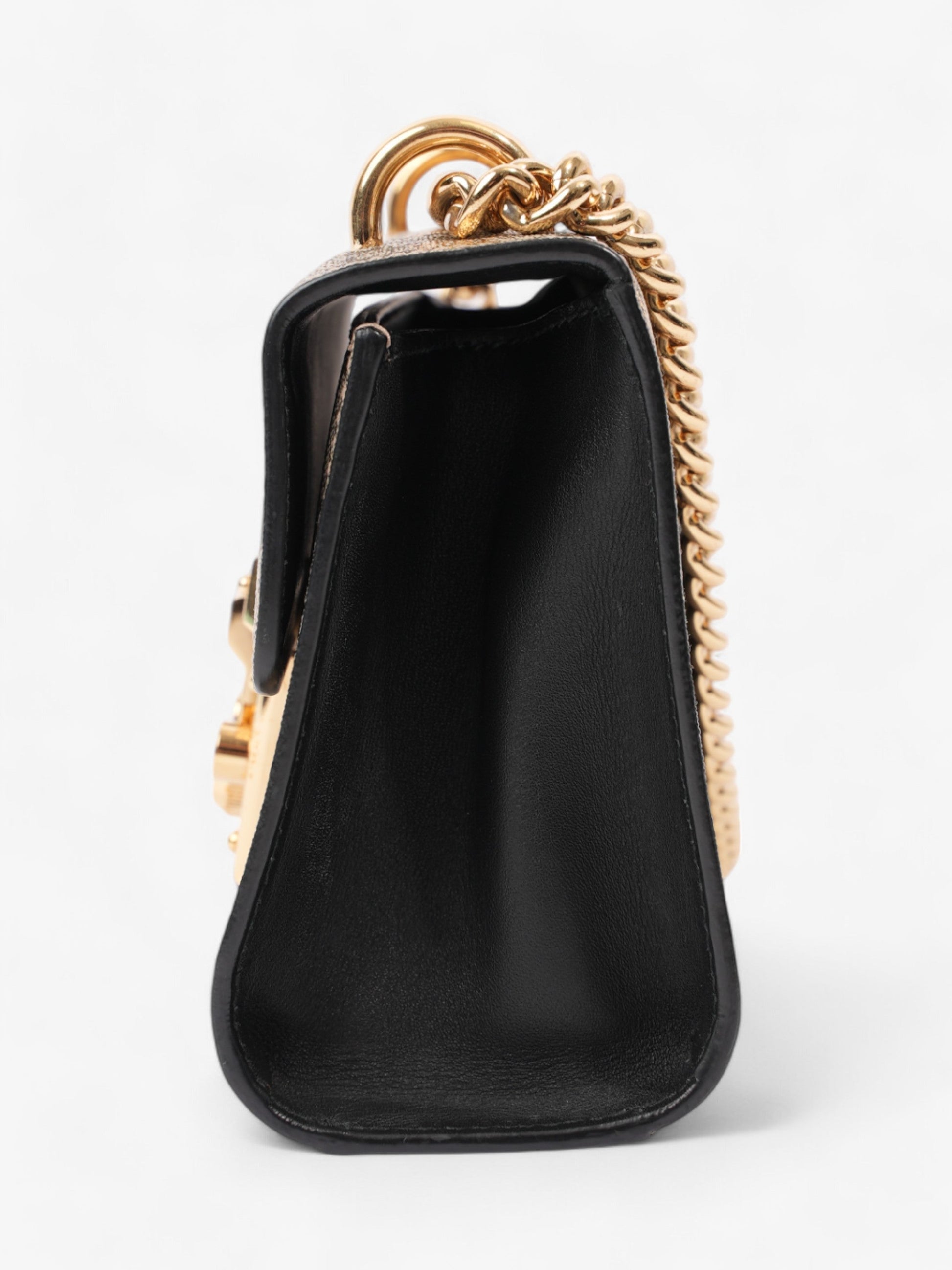Gucci Padlock Supreme Bee Coated Shoulder Bag Canvas Small