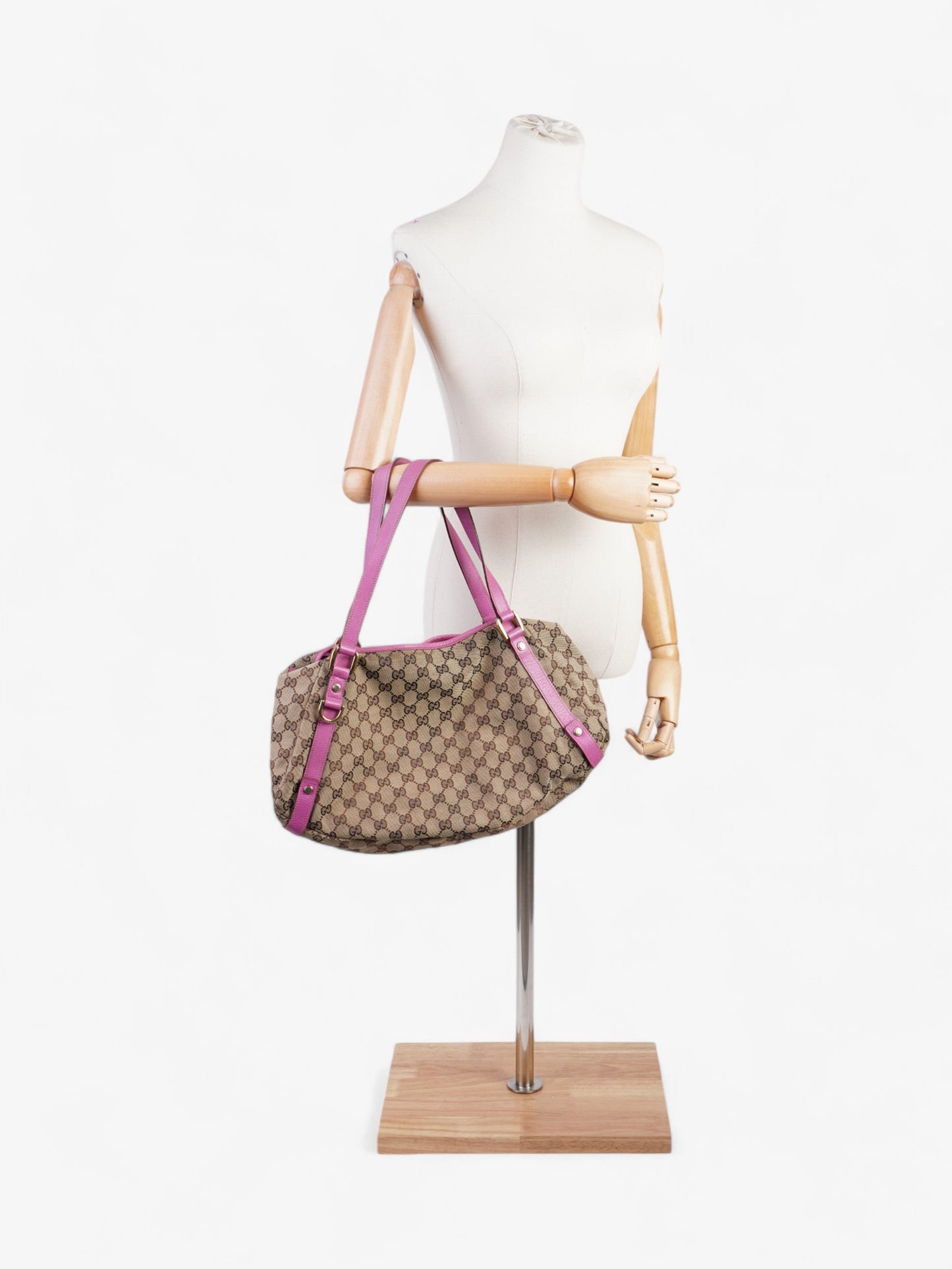 Gucci Tote Bag Supreme Canvas Pink