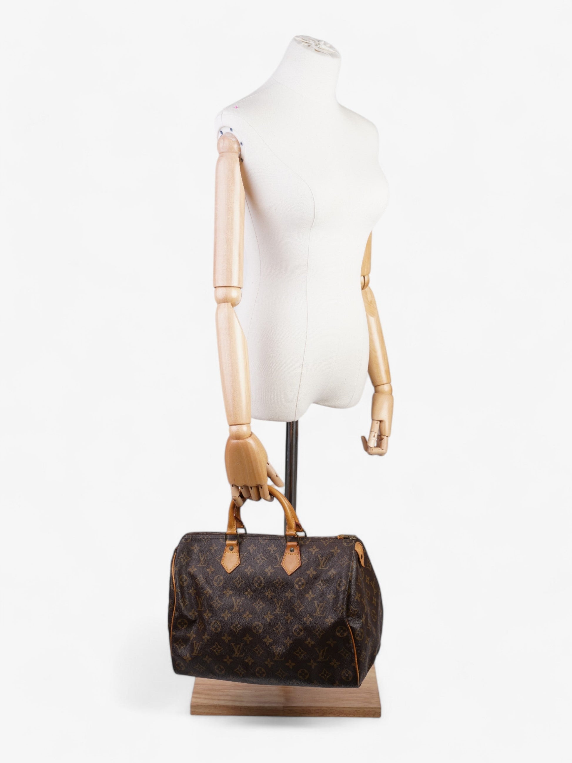 Louis Vuitton Speedy Coated 35 Monogram Canvas Coated Canvas Apparel
