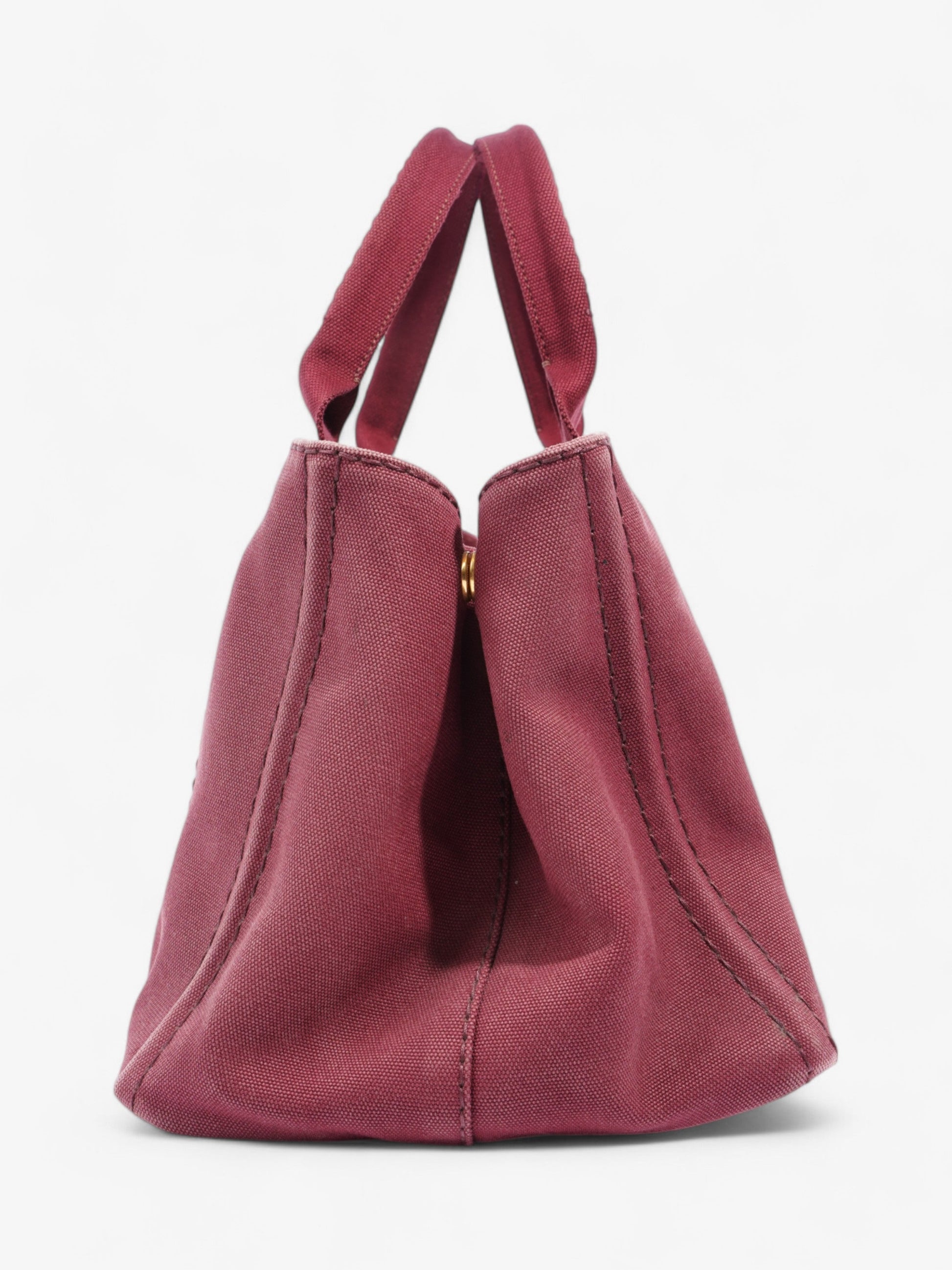 Prada Canapa Way Handbag Bordeaux Cotton Travel Bag