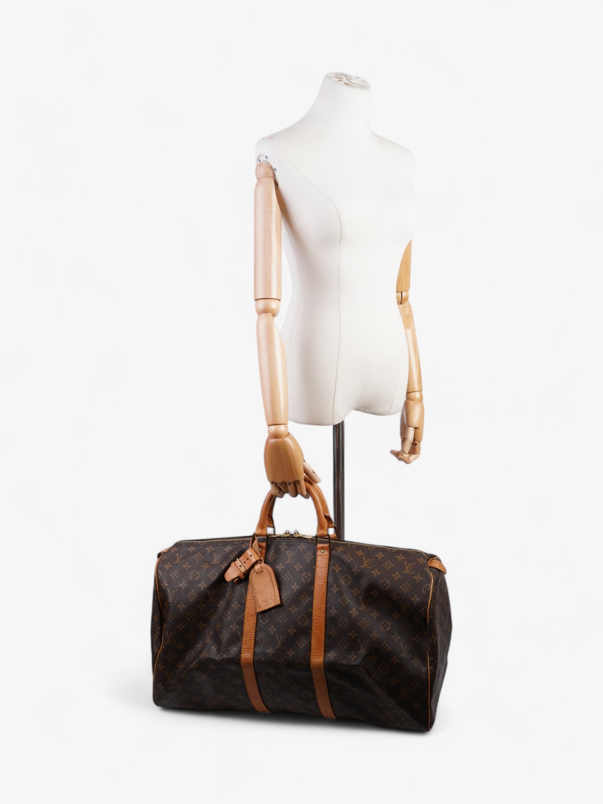 Louis Vuitton Keepall Coated 55 Monogram Canvas Coated Canvas Apparel