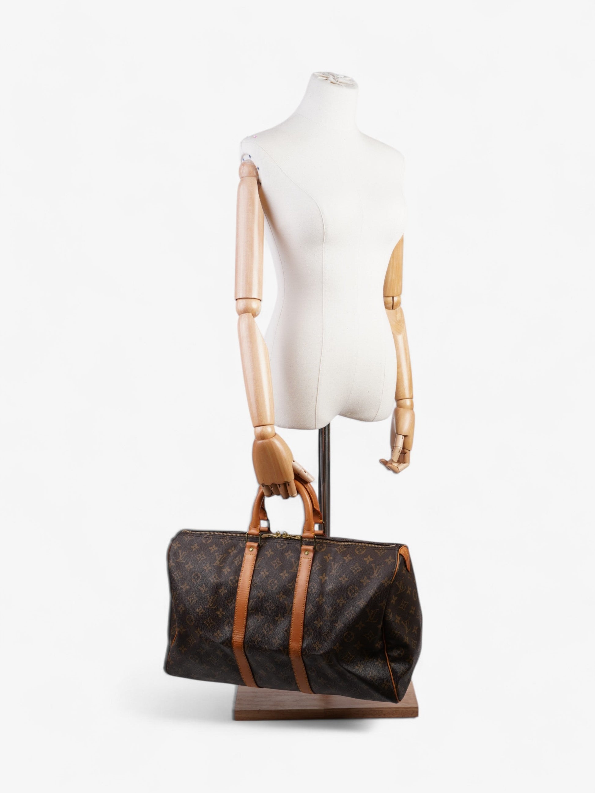 Louis Vuitton Keepall Coated 45 Monogram Canvas Coated Canvas Apparel Canvas 150