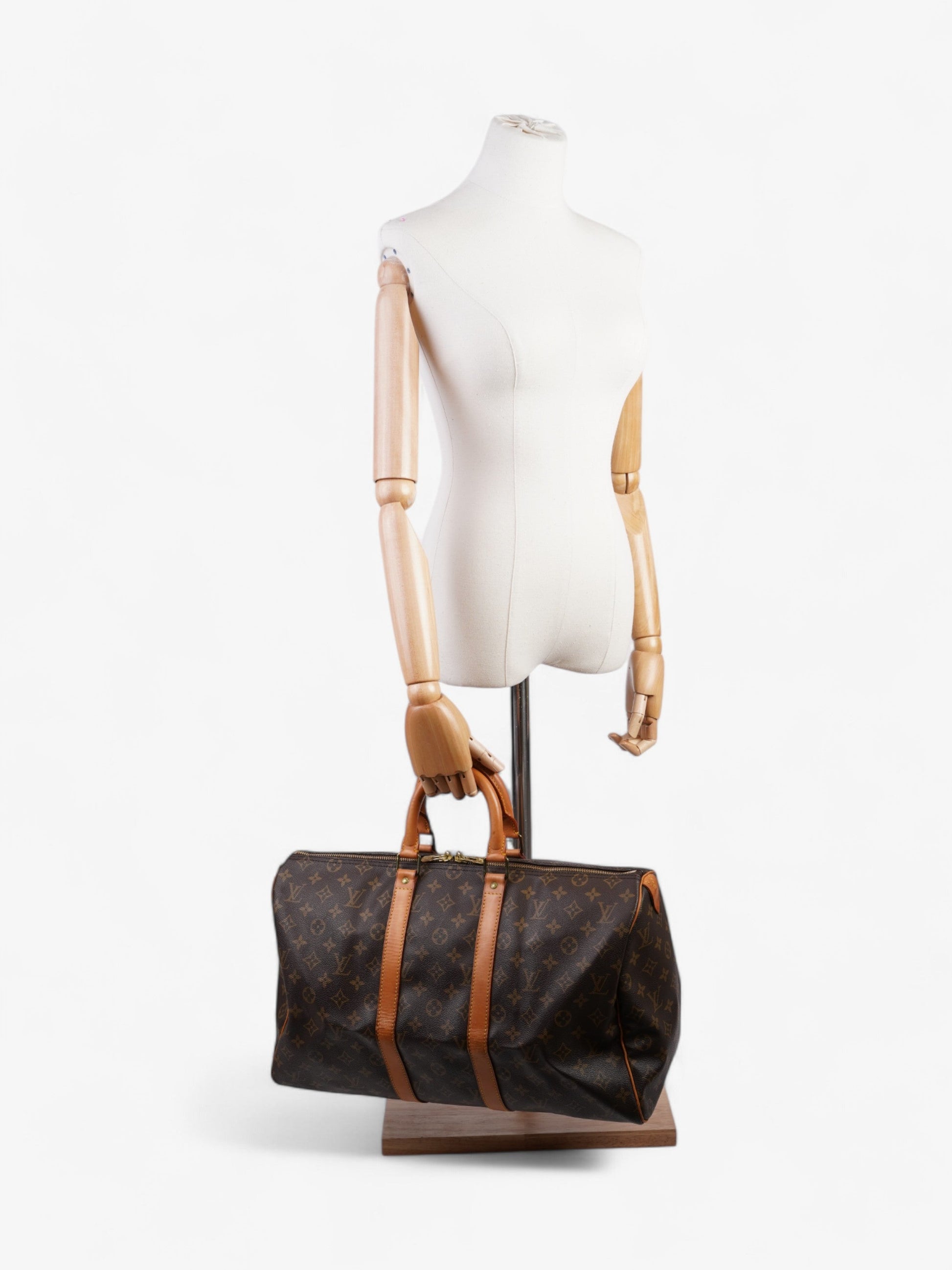Louis Vuitton Keepall Coated 45 Monogram Canvas Coated Canvas Apparel Canvas 154