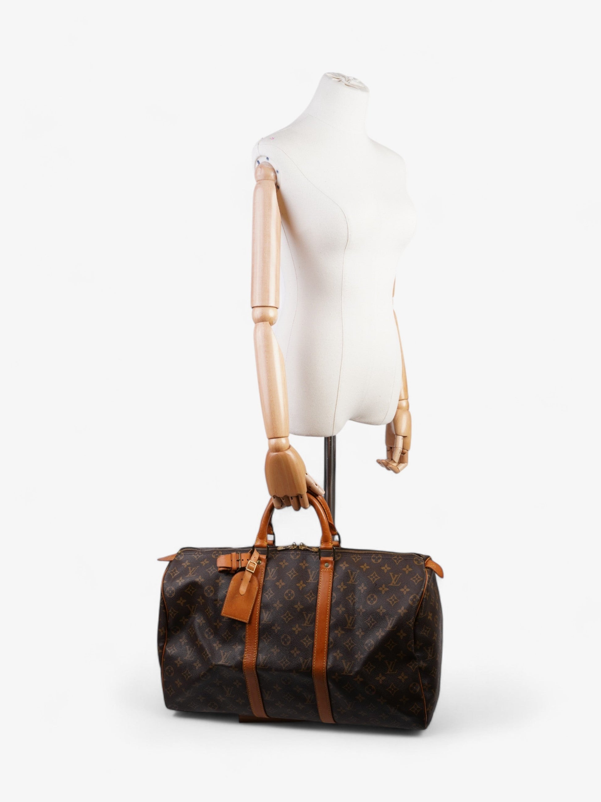 Louis Vuitton Keepall Coated 50 Monogram Canvas Coated Canvas Apparel Canvas 152