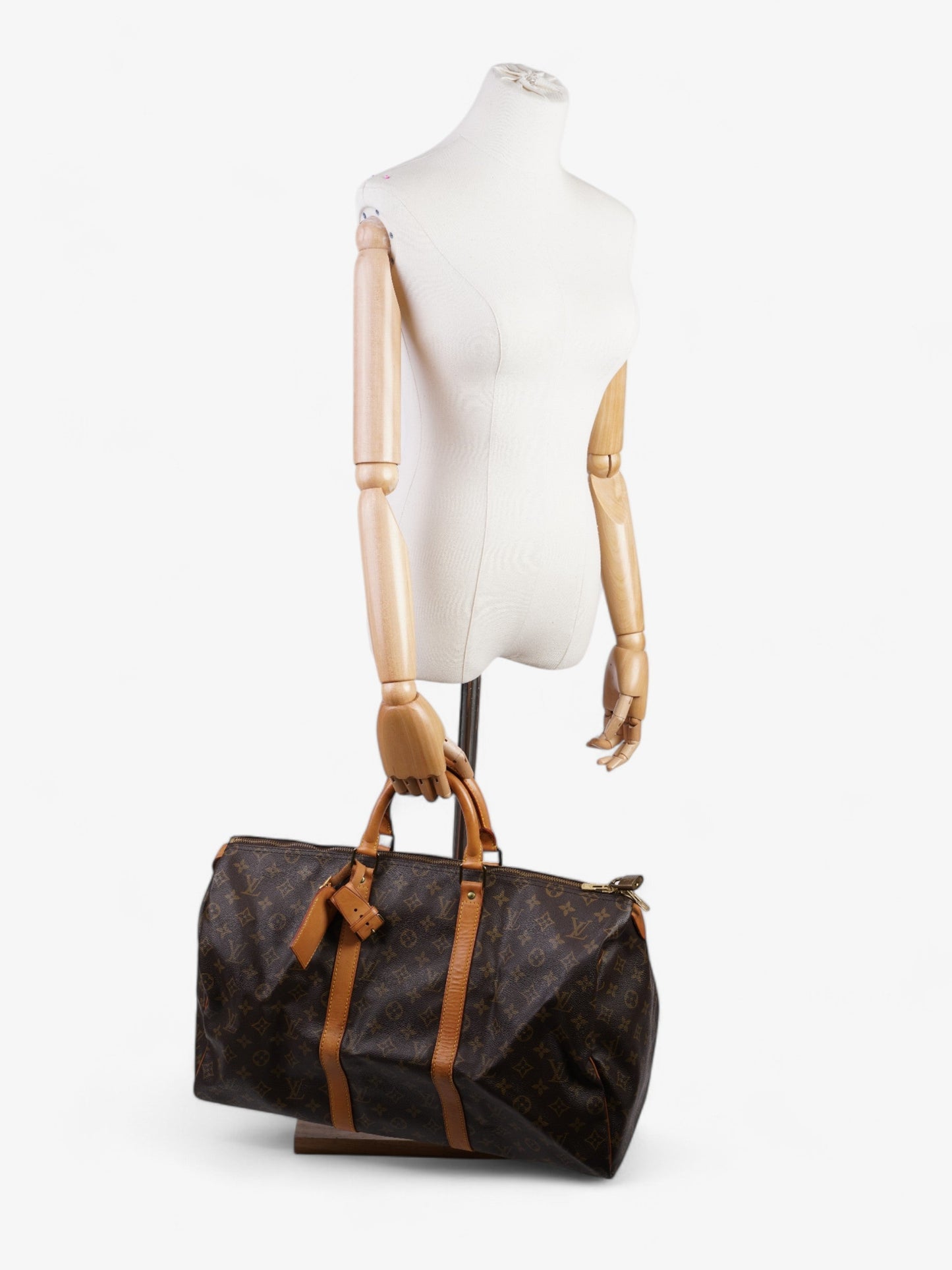 Louis Vuitton Keepall Coated 50 Monogram Canvas Coated Canvas Apparel Canvas 155