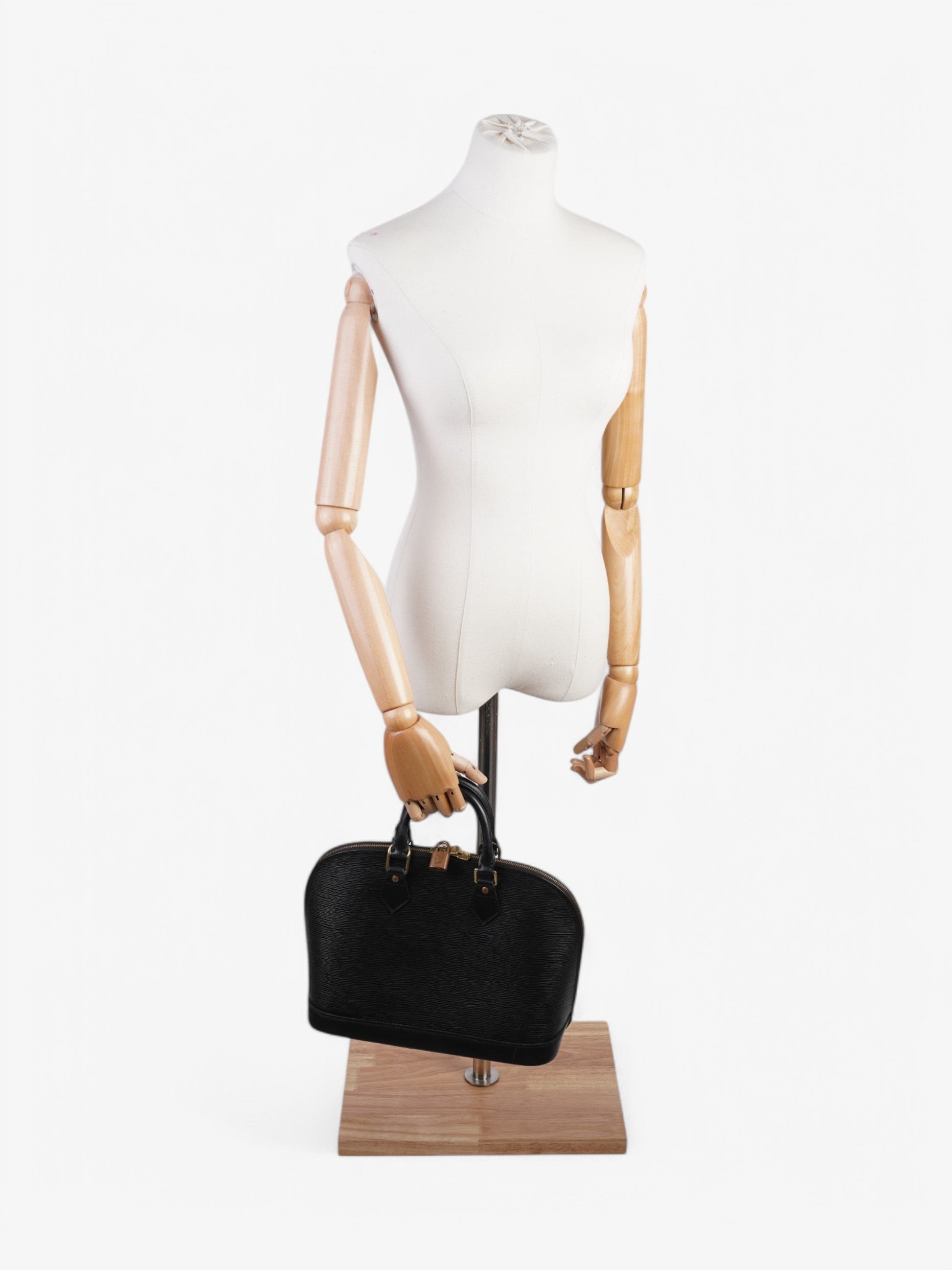 Louis Vuitton Alma PM Epi Leather Black Handbag Pm 6