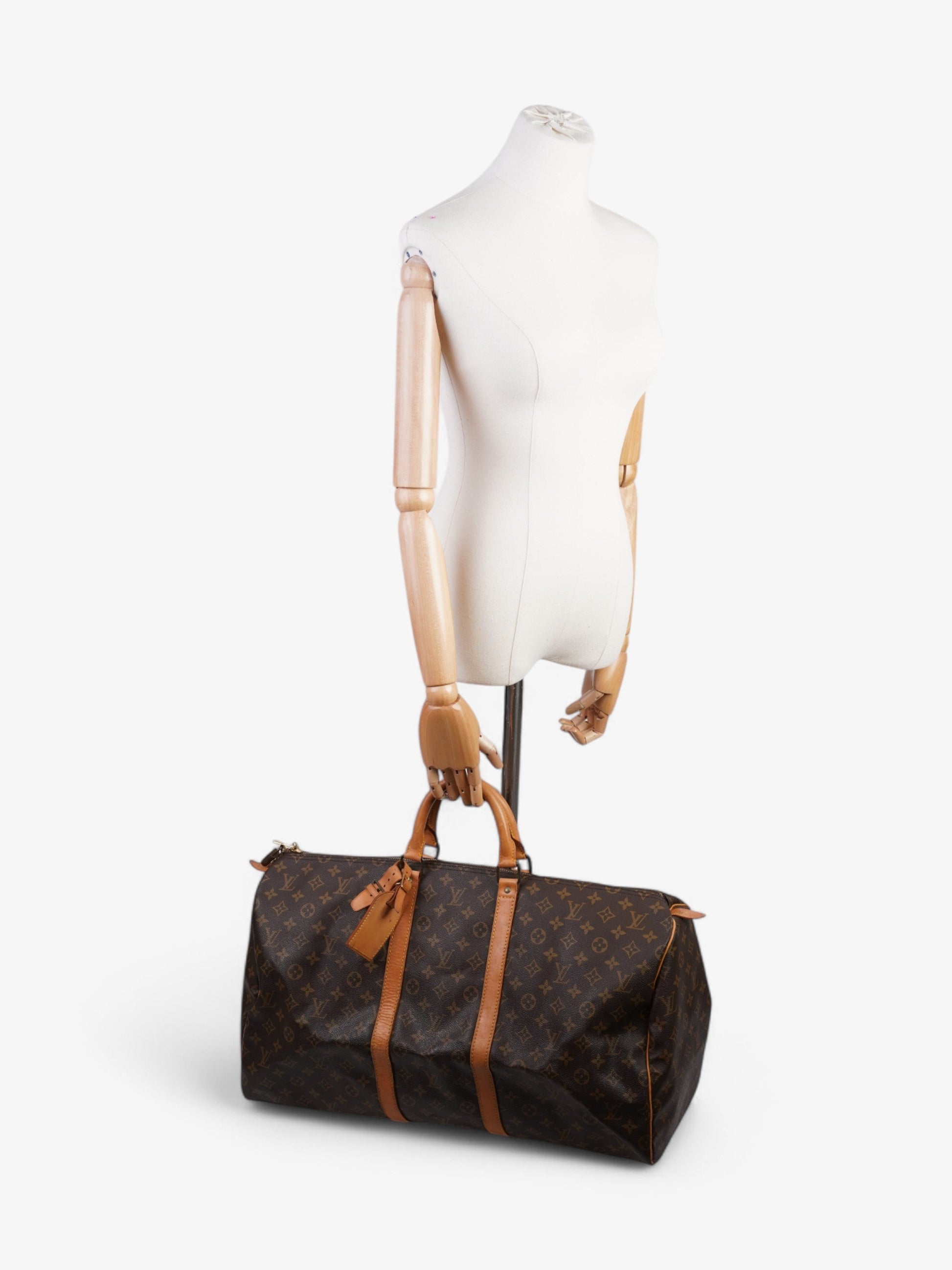 Louis Vuitton Keepall Coated 55 Monogram Canvas Coated Canvas Apparel Canvas 158