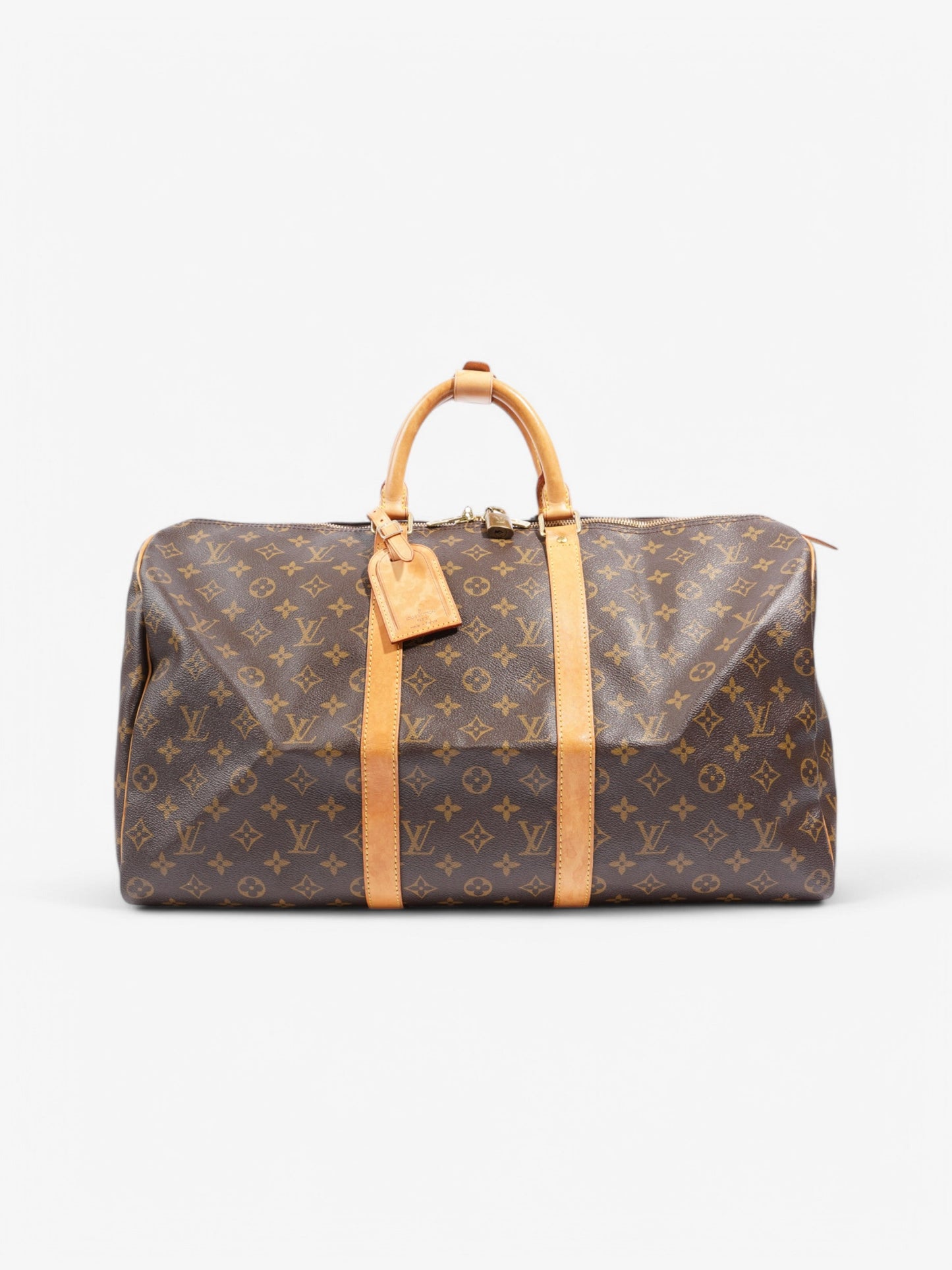 Louis Vuitton Keepall Coated 50 Monogram Canvas Coated Canvas Apparel Canvas 163