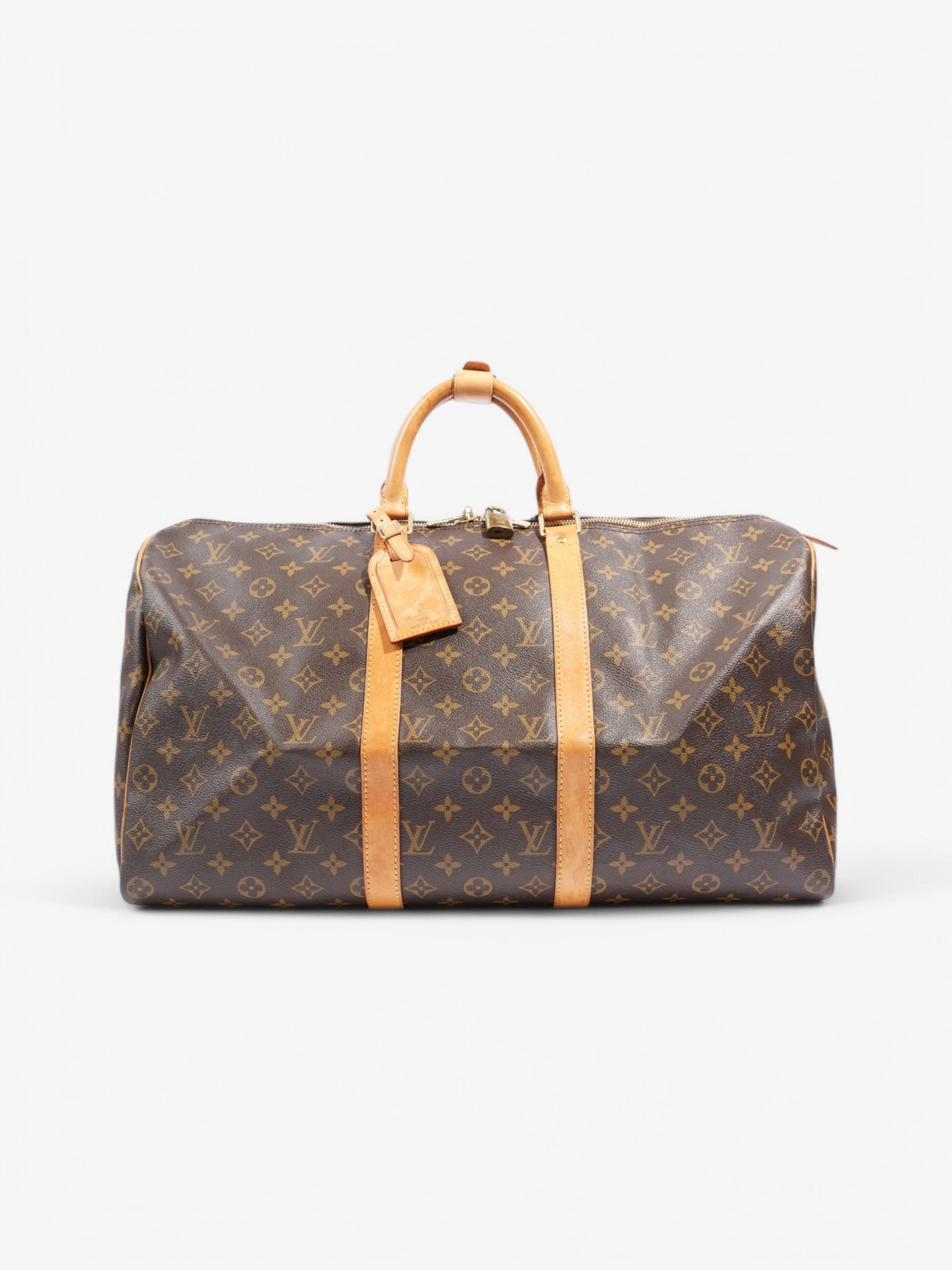Louis Vuitton Keepall Coated 50 Monogram Canvas Coated Canvas Apparel Canvas 163